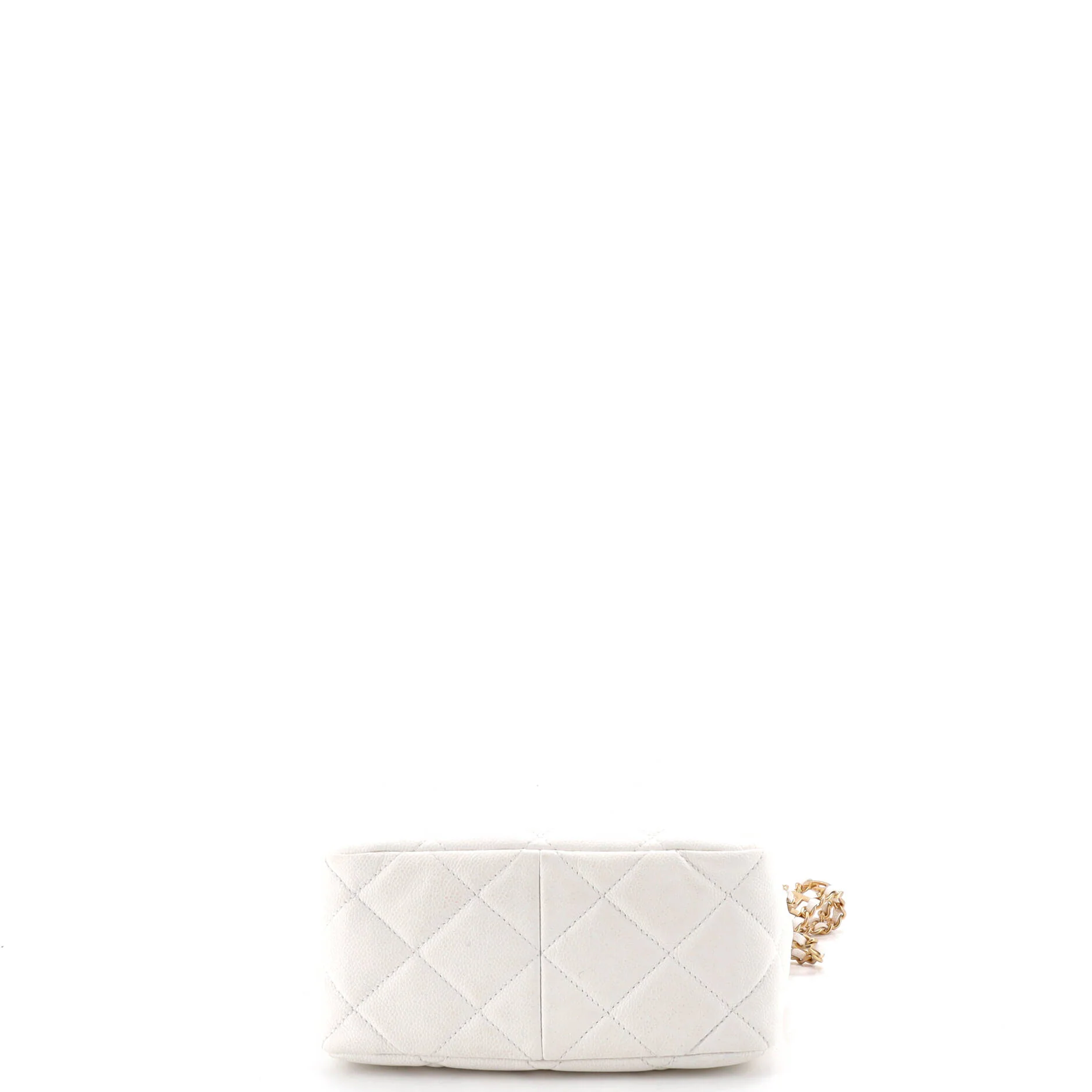 Pick Me Up Logo Chain Hobo Quilted Caviar Small - Image 4