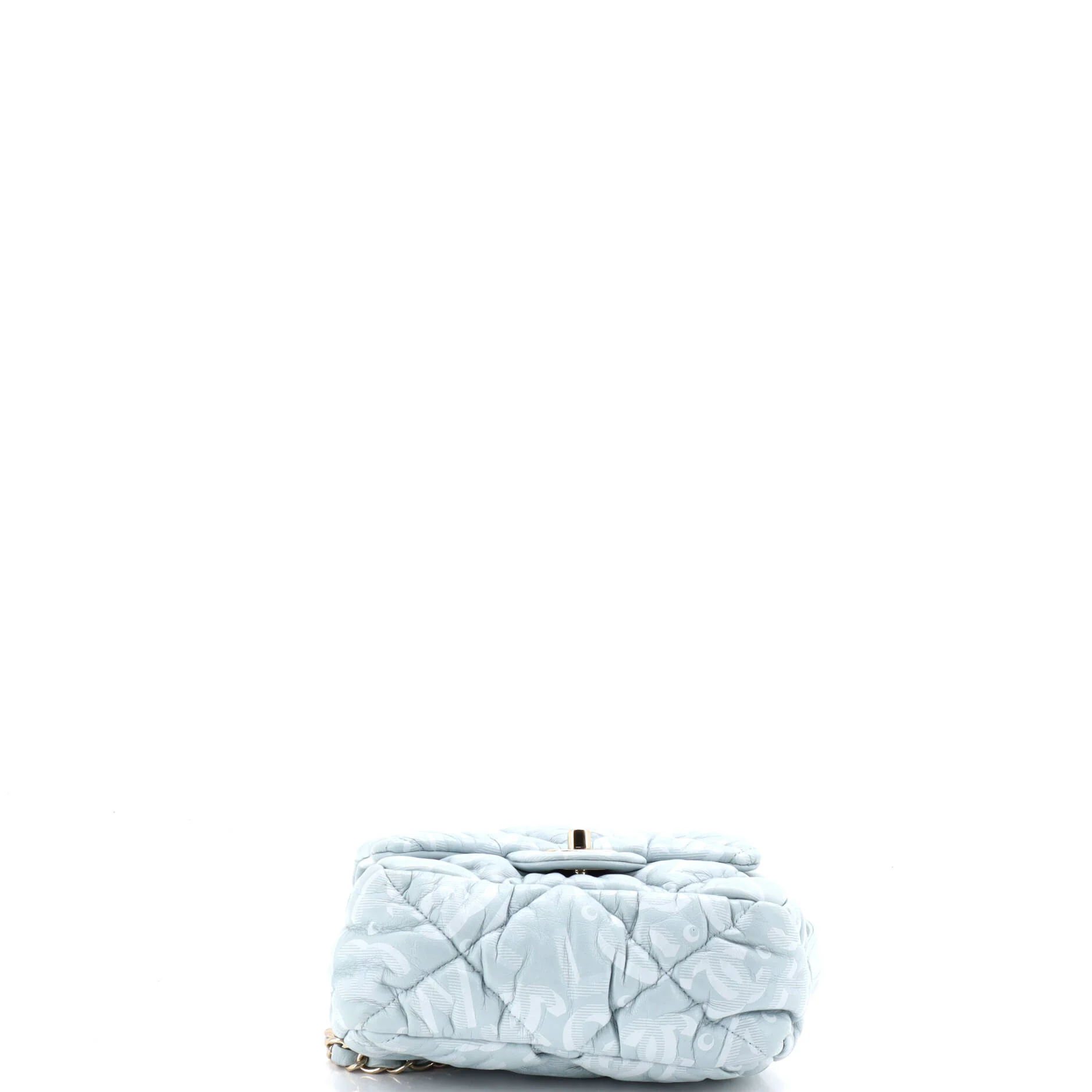 Puffy Bubbly CC Flap Bag Quilted Printed Calfskin Mini - Image 4