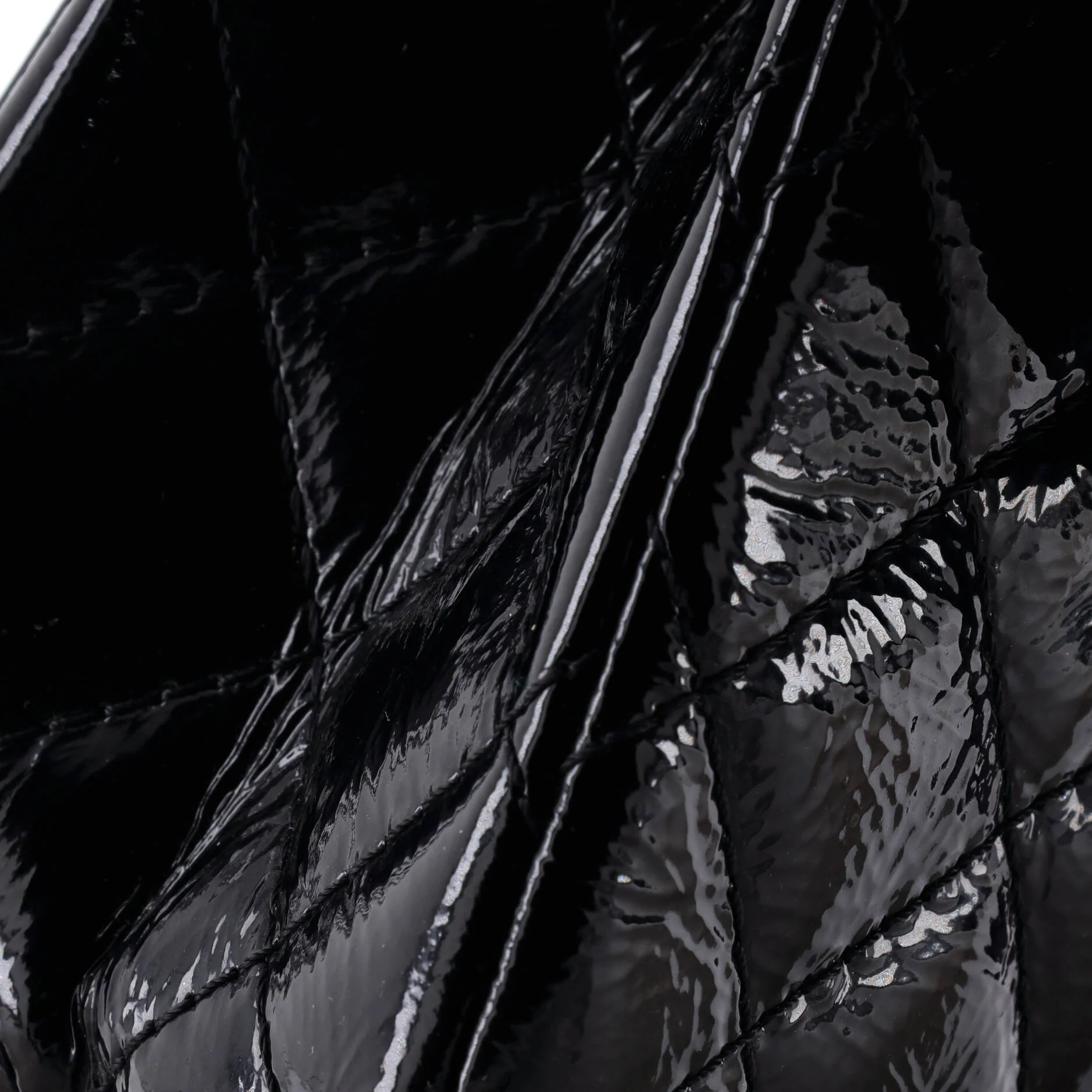 Reissue 2.55 Flap Bag Quilted Crinkled Patent 226 - Image 6