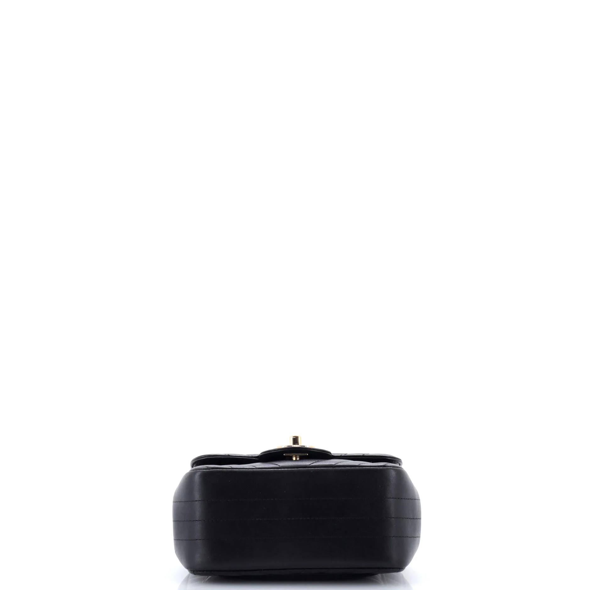 Square Classic Single Flap Bag Chevron Lambskin Mini - Image 4