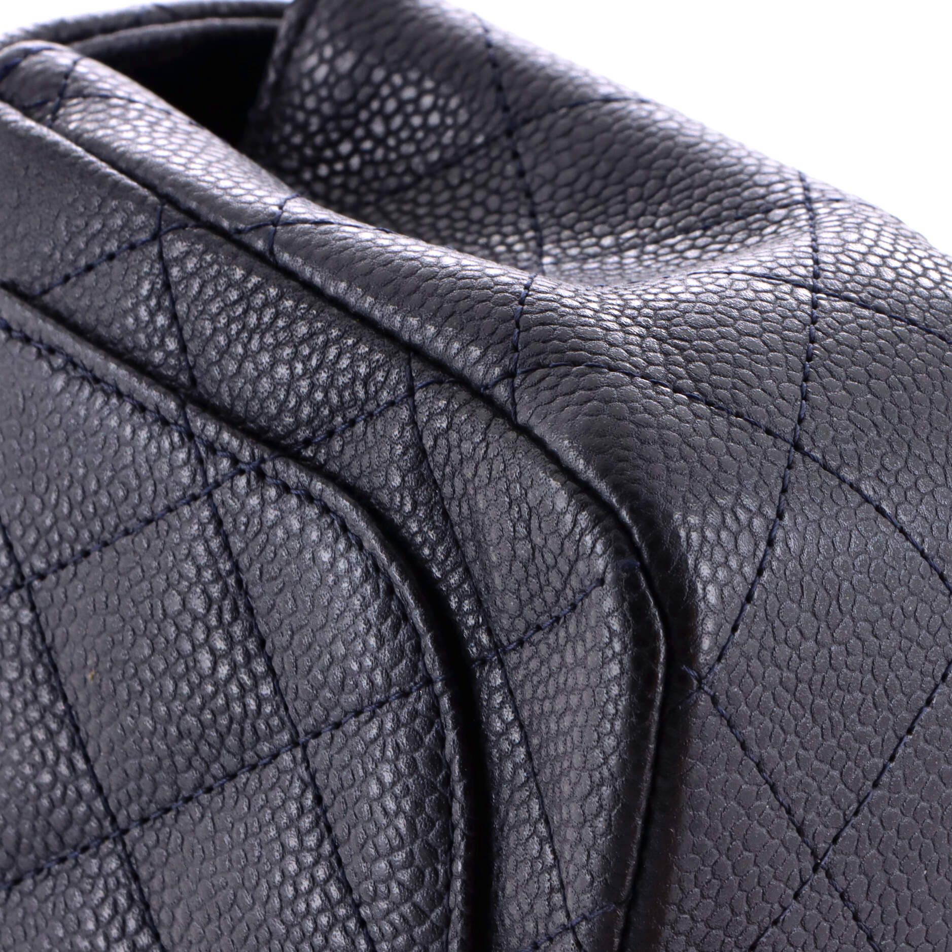 Square Classic Single Flap Bag Quilted Caviar Mini - Image 7