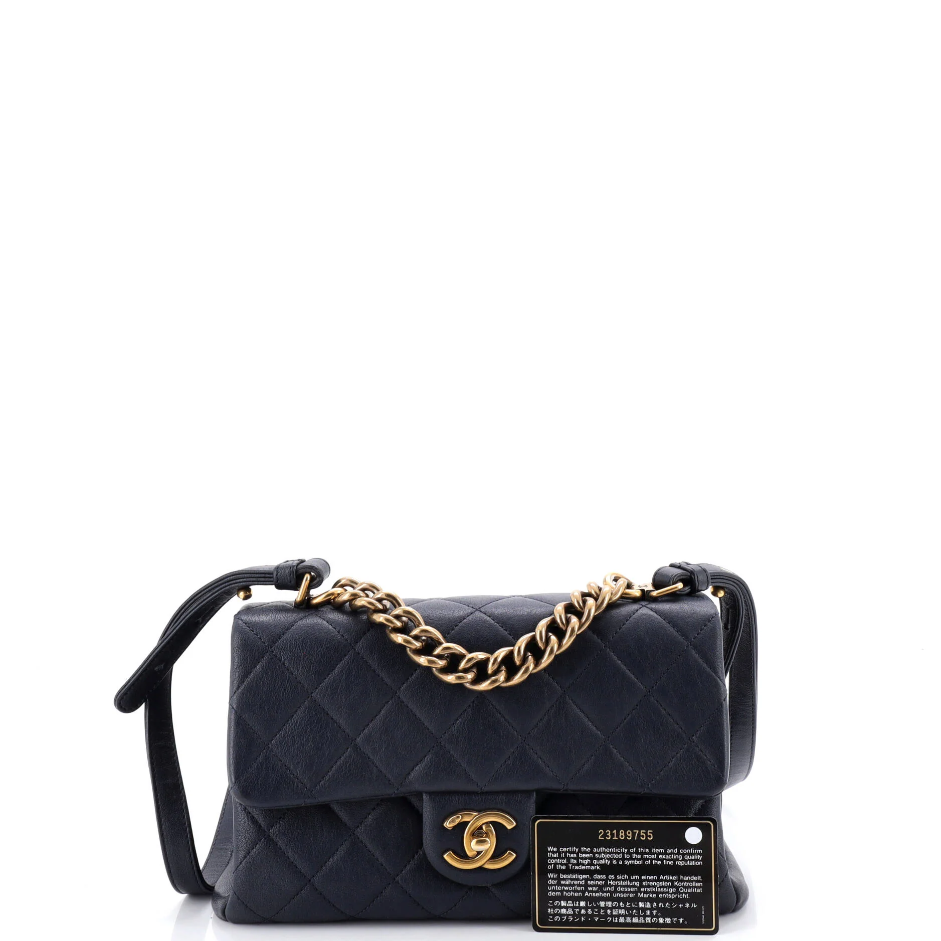 Trapezio Flap Bag Quilted Sheepskin Small - Image 2