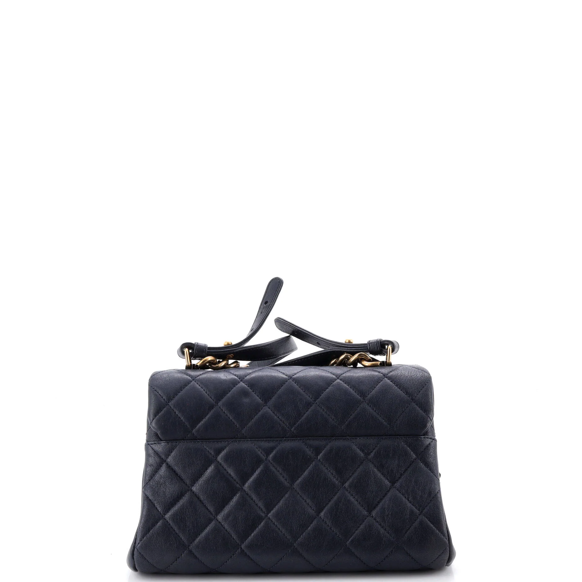 Trapezio Flap Bag Quilted Sheepskin Small - Image 4
