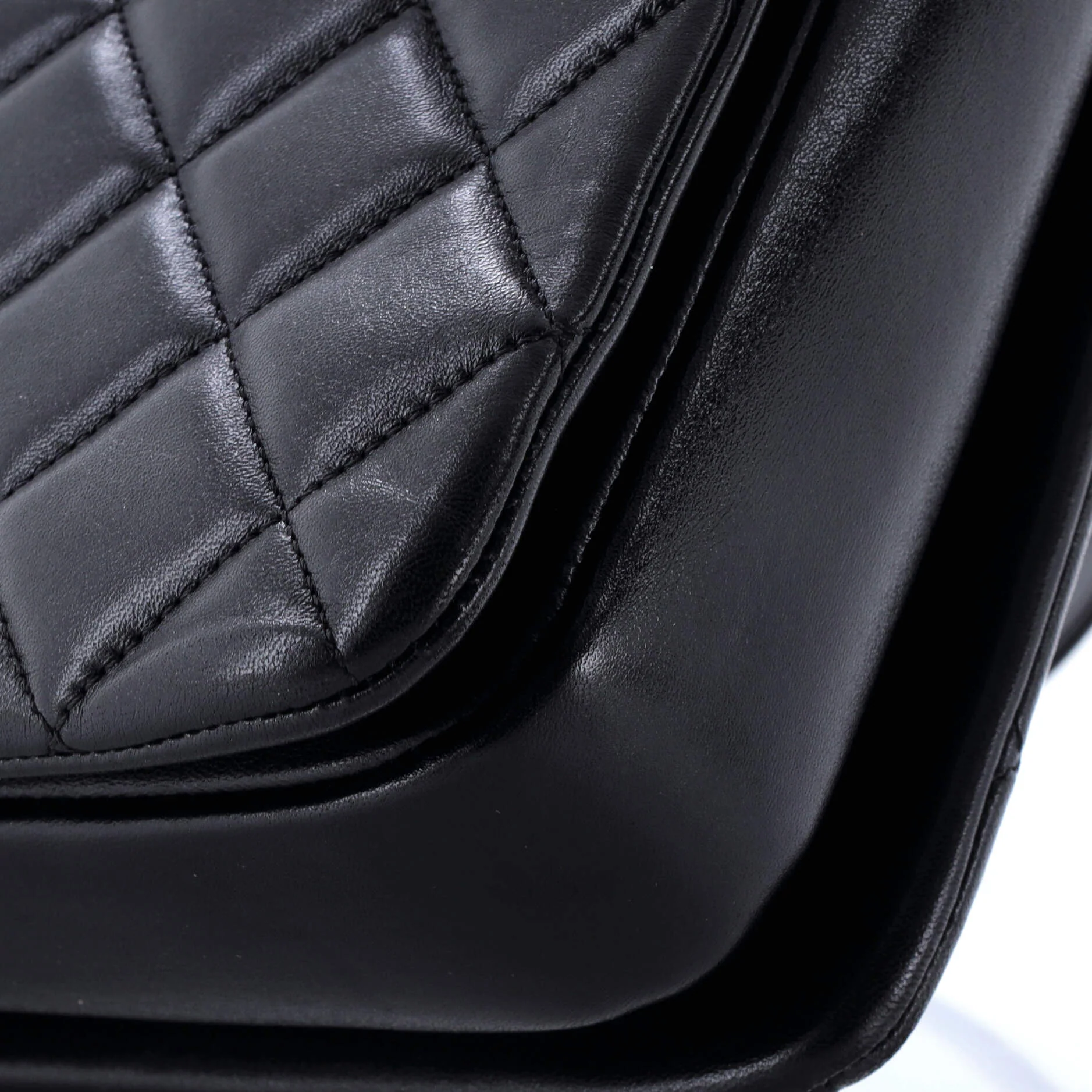Trendy CC Top Handle Bag Quilted Lambskin Large - Image 6
