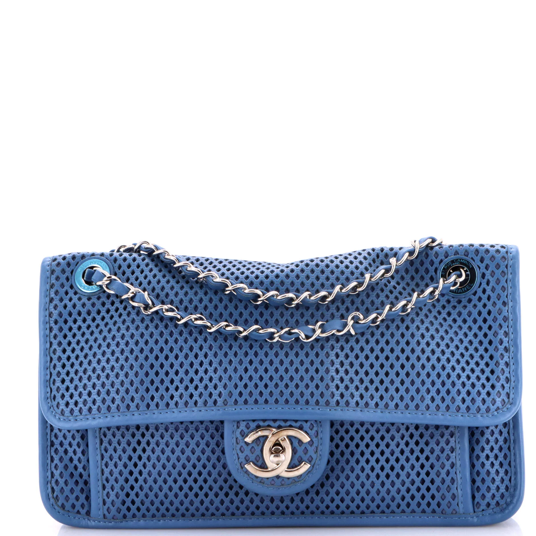 Up In The Air Flap Bag Perforated Leather Medium