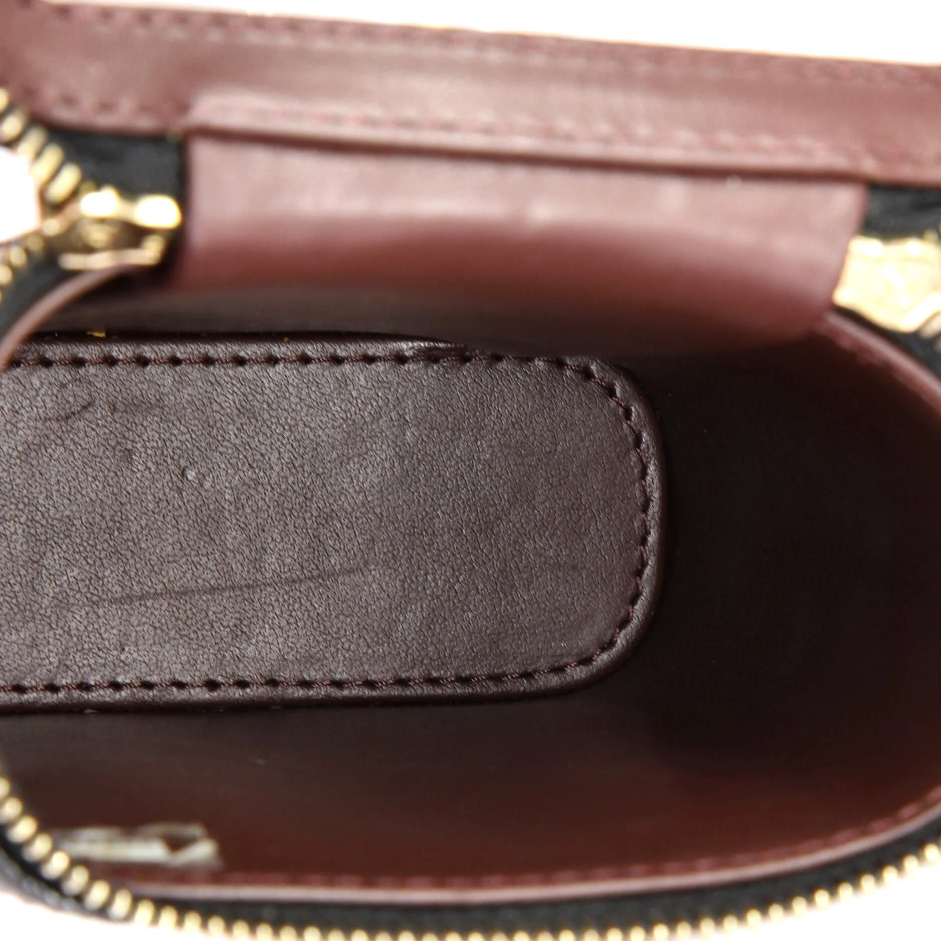 Vertical Classic Vanity Case with Chain Quilted Caviar Small - Image 5