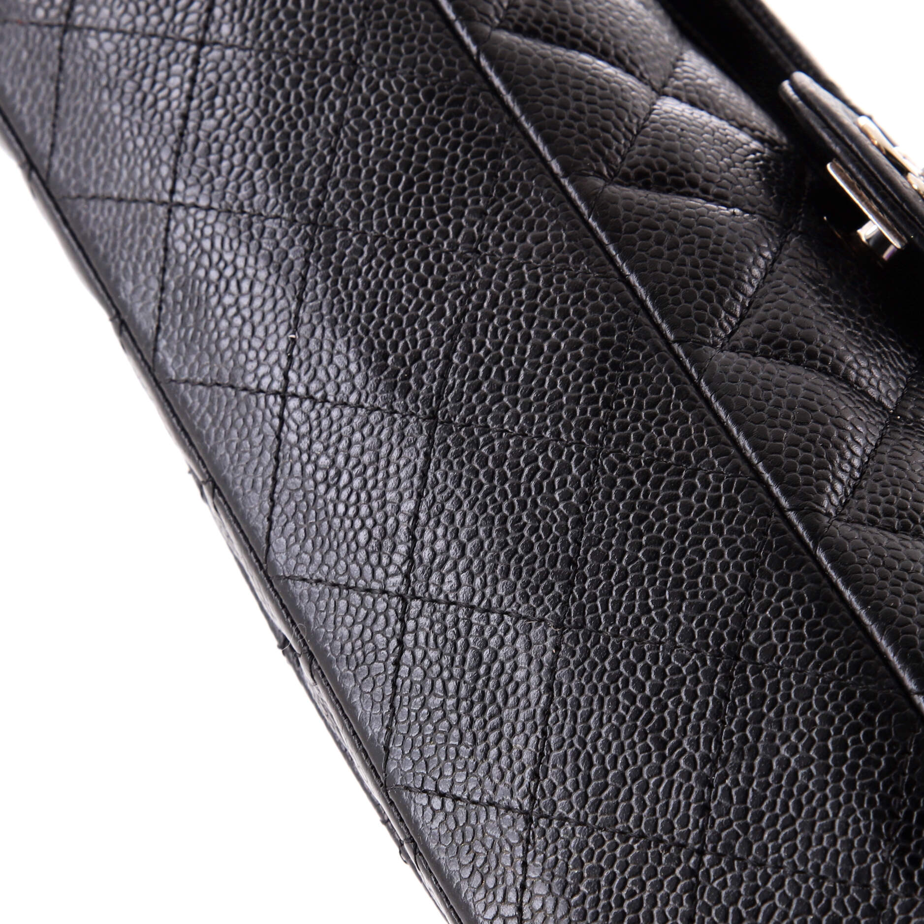 Vintage Classic Double Flap Bag Quilted Caviar Medium - Image 7