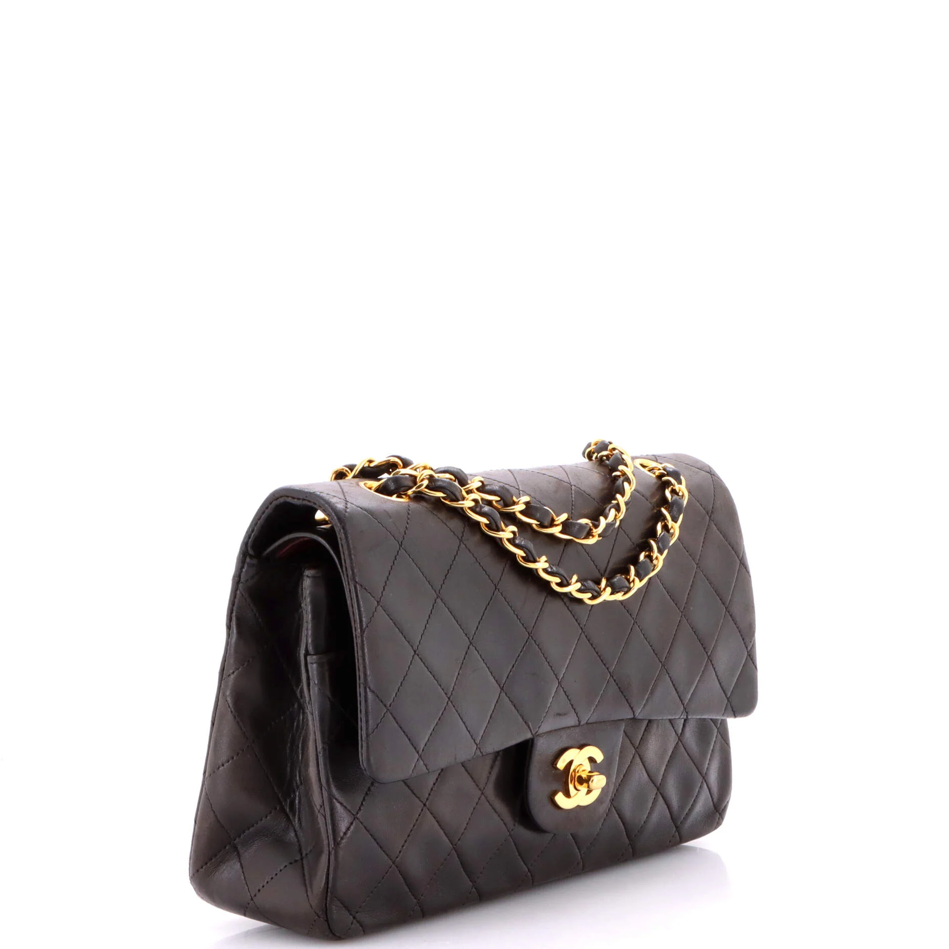 Vintage Classic Double Flap Bag Quilted Lambskin Medium - Image 3