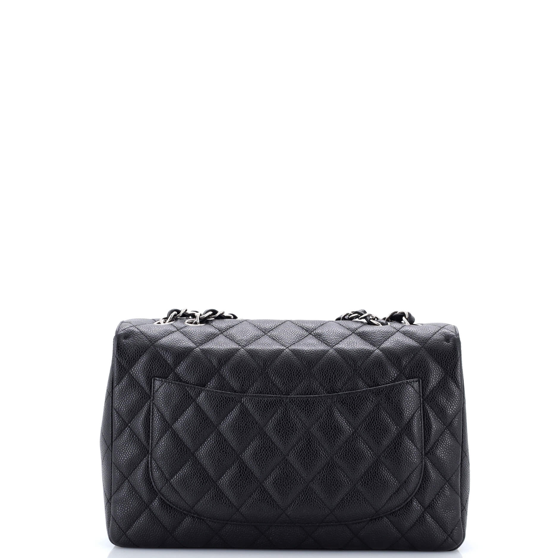 Vintage Classic Single Flap Bag Quilted Caviar Jumbo - Image 3