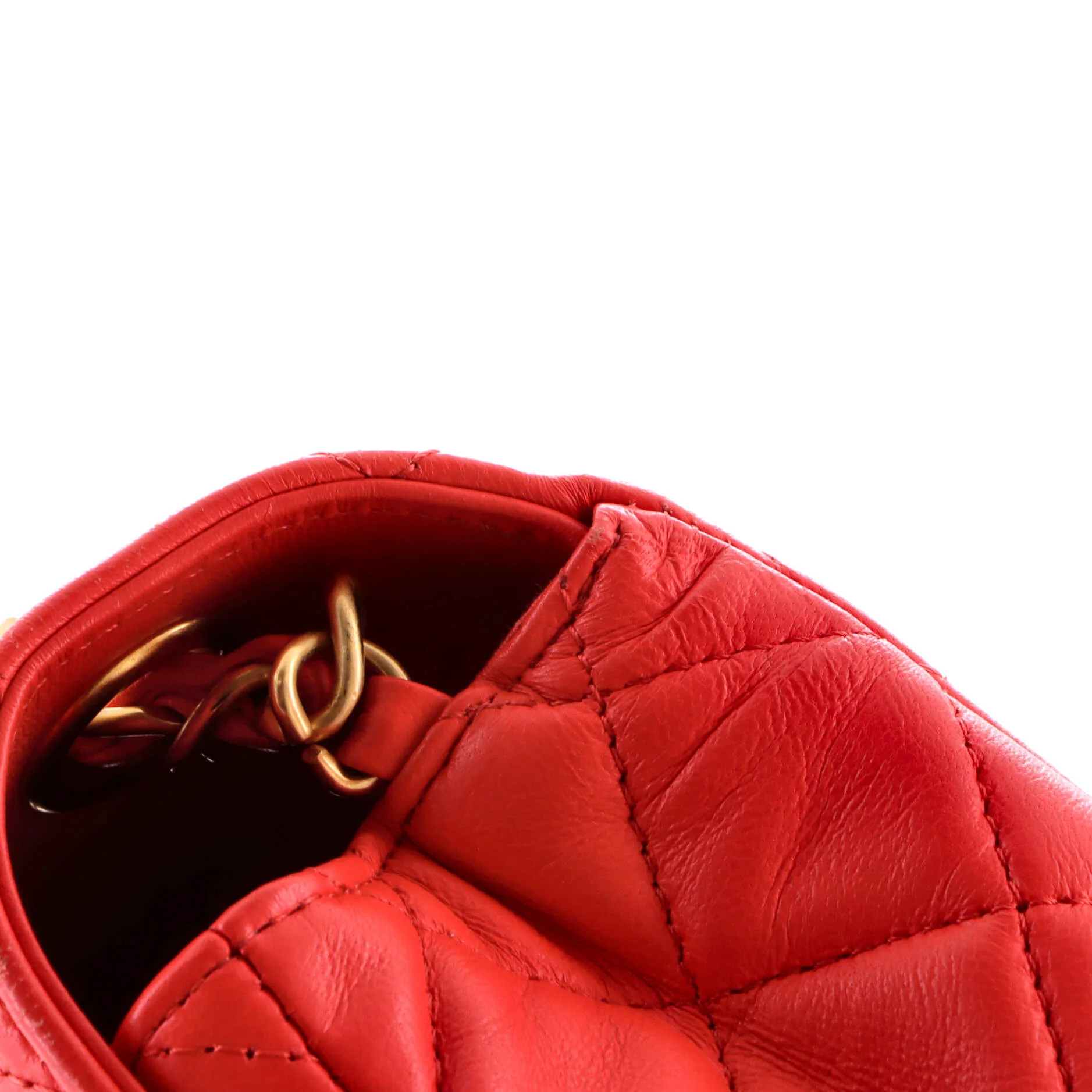 Vintage Square Classic Single Flap Bag Quilted Lambskin Mini - Image 7