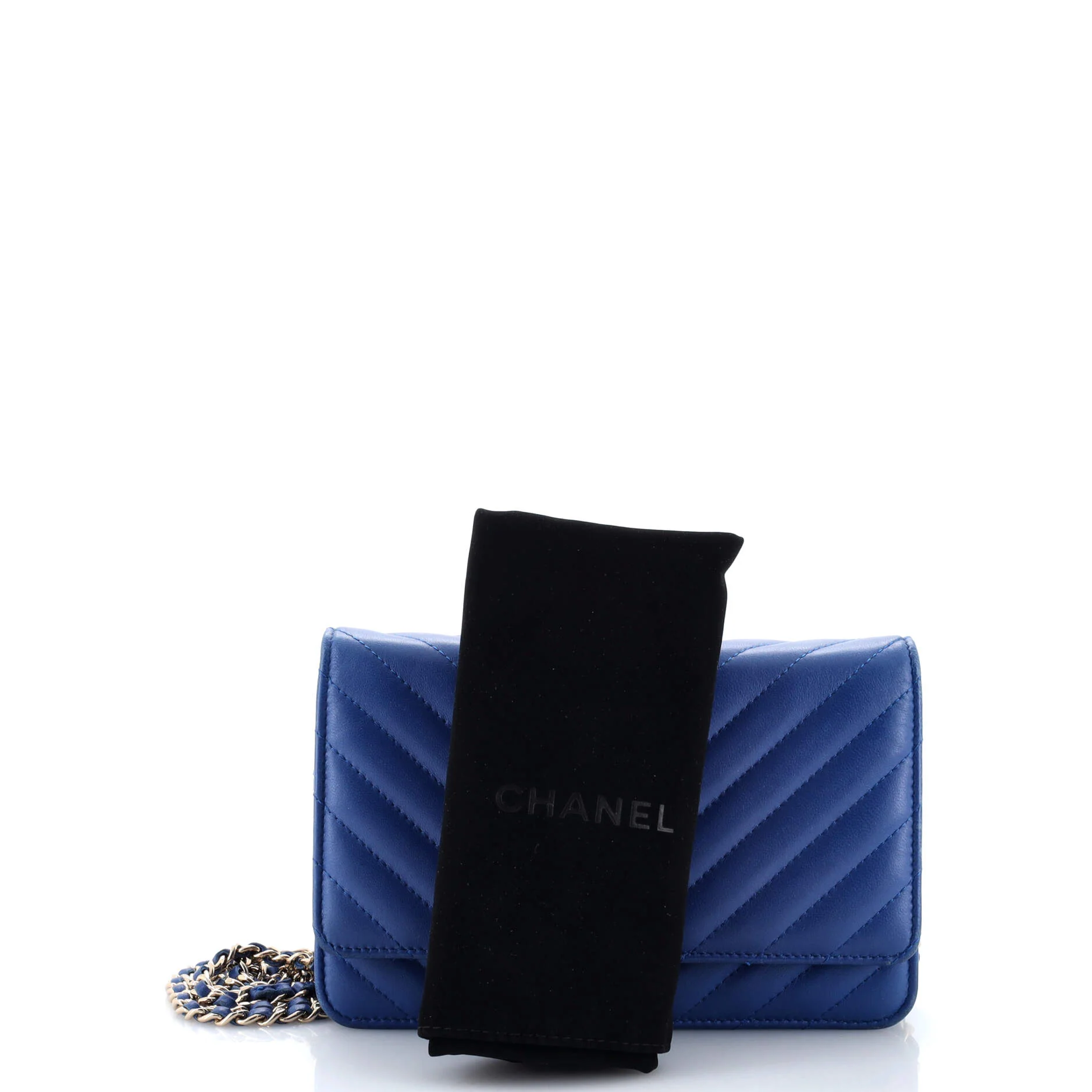 Wallet on Chain Chevron Lambskin - Image 2