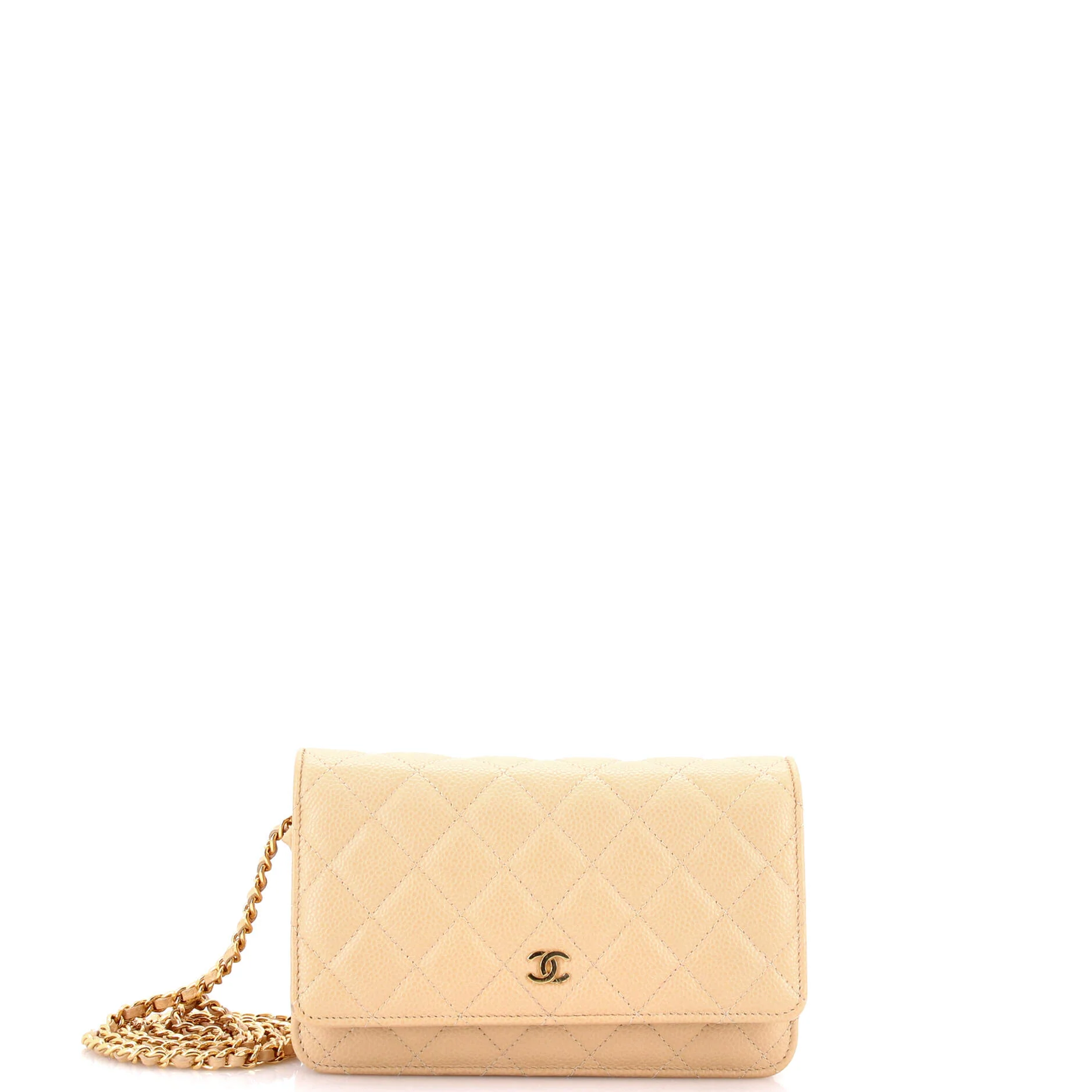 Wallet on Chain Quilted Caviar