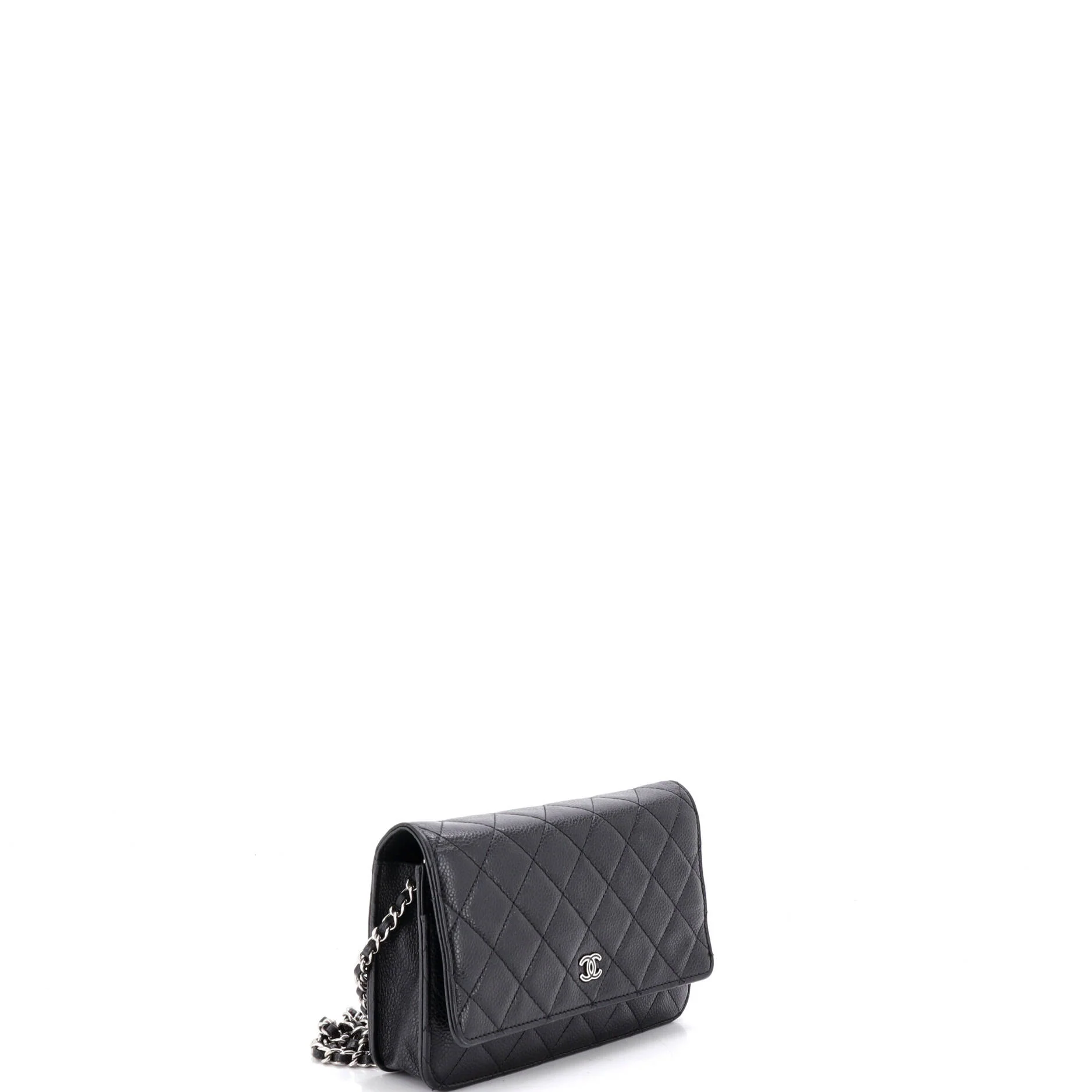 Wallet on Chain Quilted Caviar - Image 2