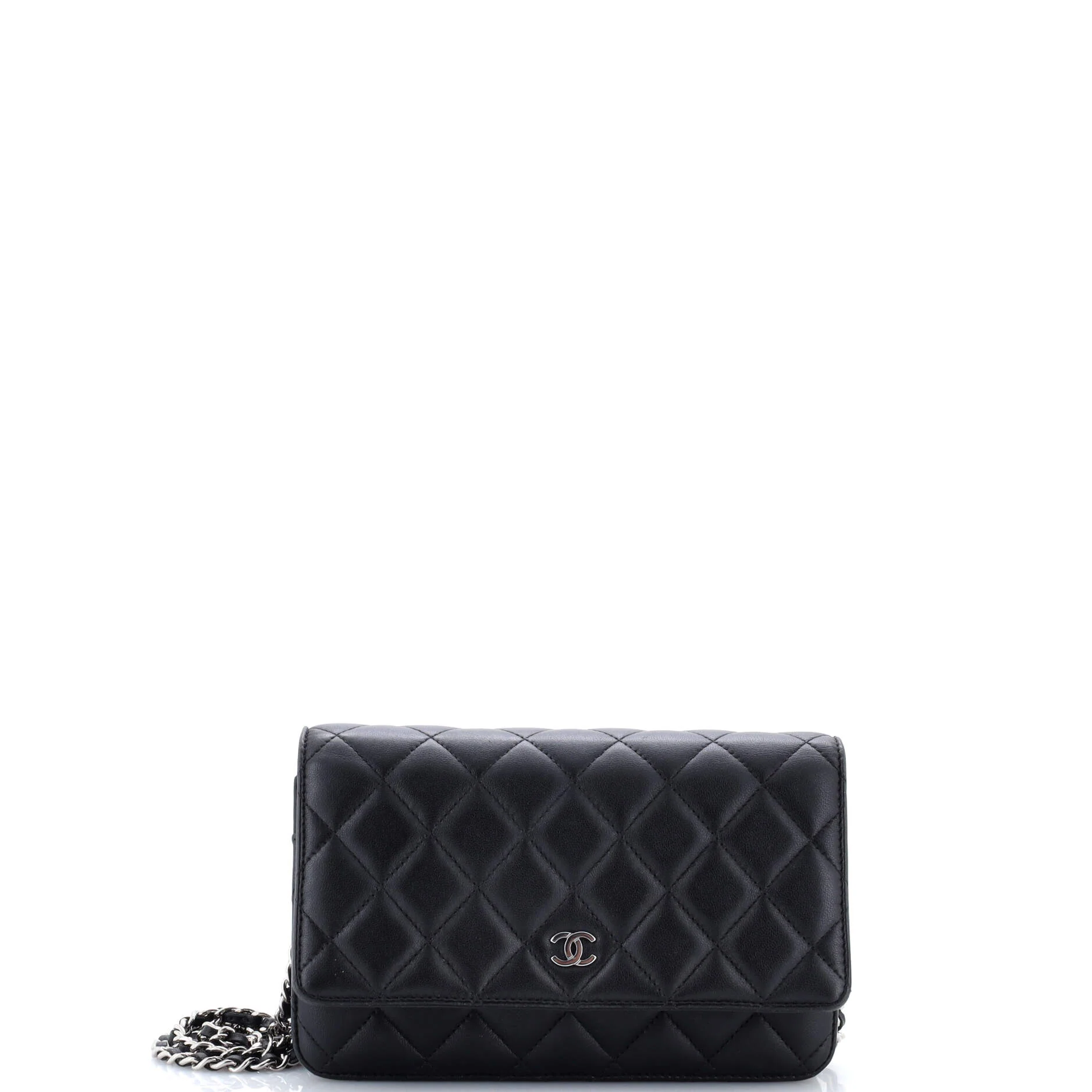 Wallet on Chain Quilted Lambskin