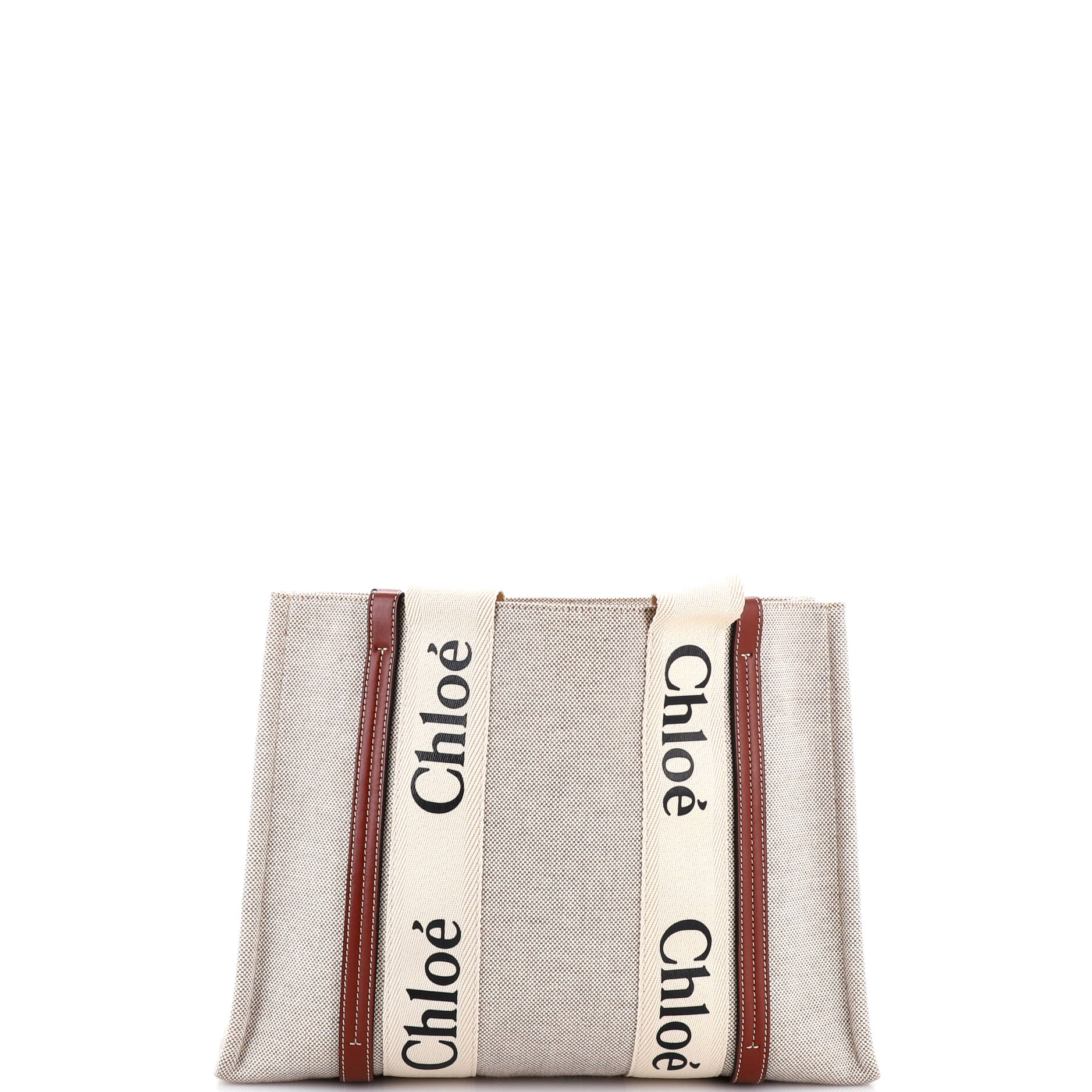 Woody Tote Canvas with Leather Medium - Image 3