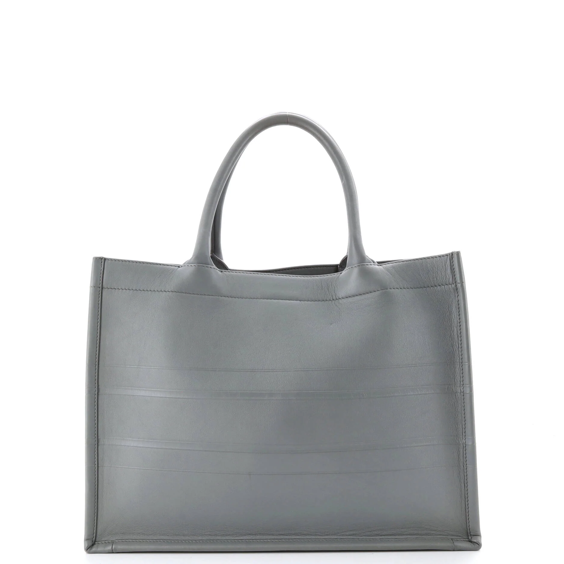 Book Tote Embossed Leather Medium - Image 3