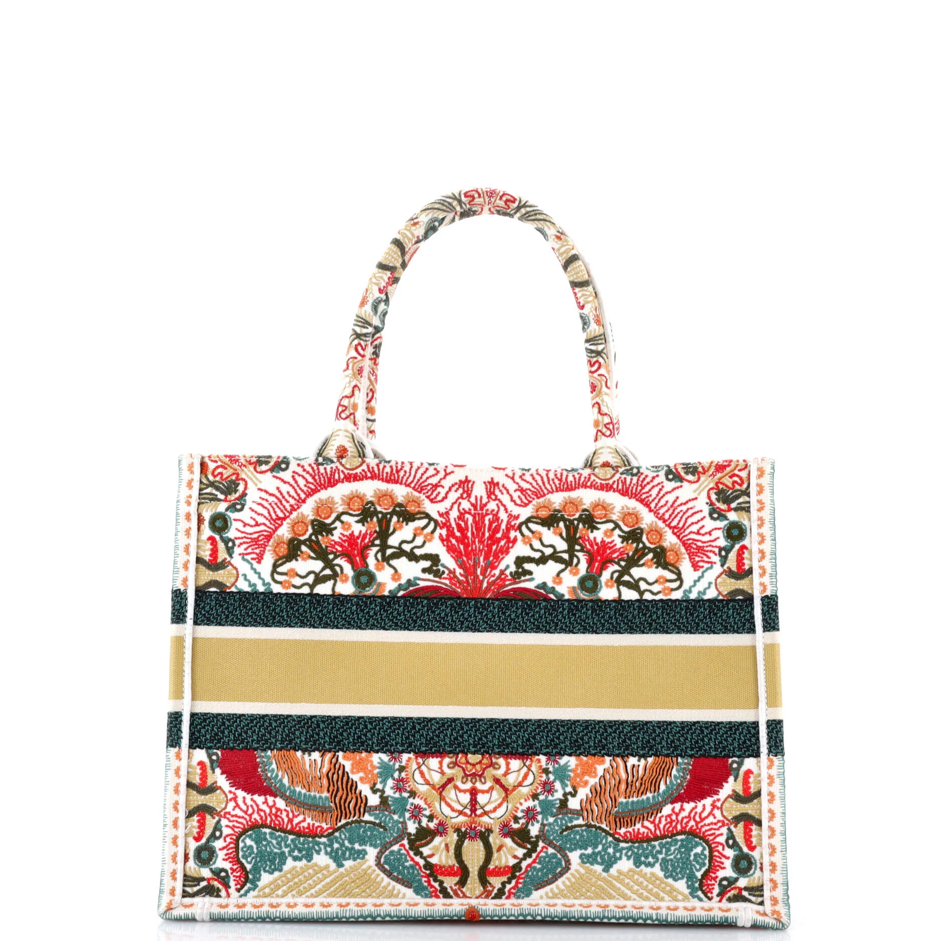 Book Tote Embroidered Canvas Medium - Image 3
