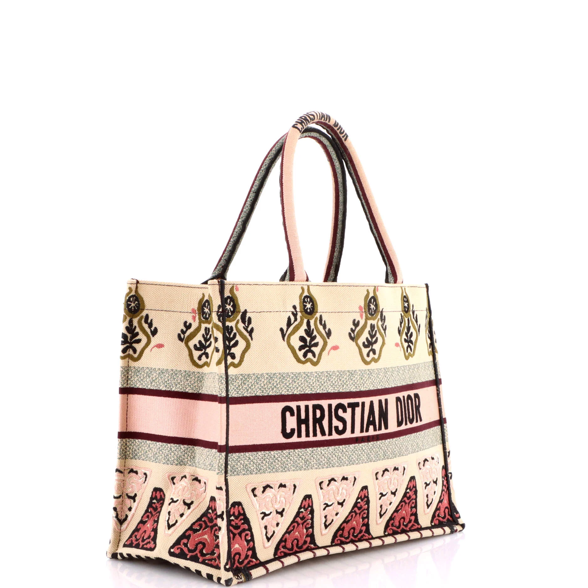 Book Tote Embroidered Canvas Medium - Image 2