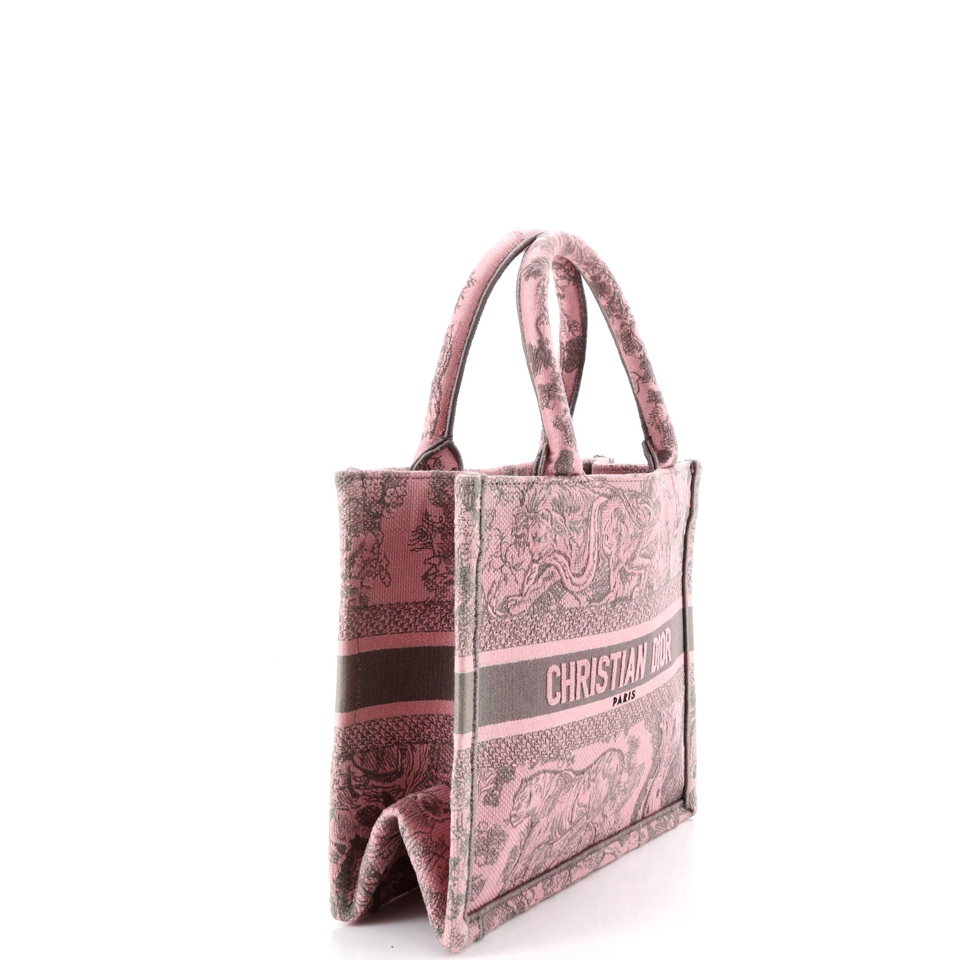 Book Tote Embroidered Canvas Small - Image 2