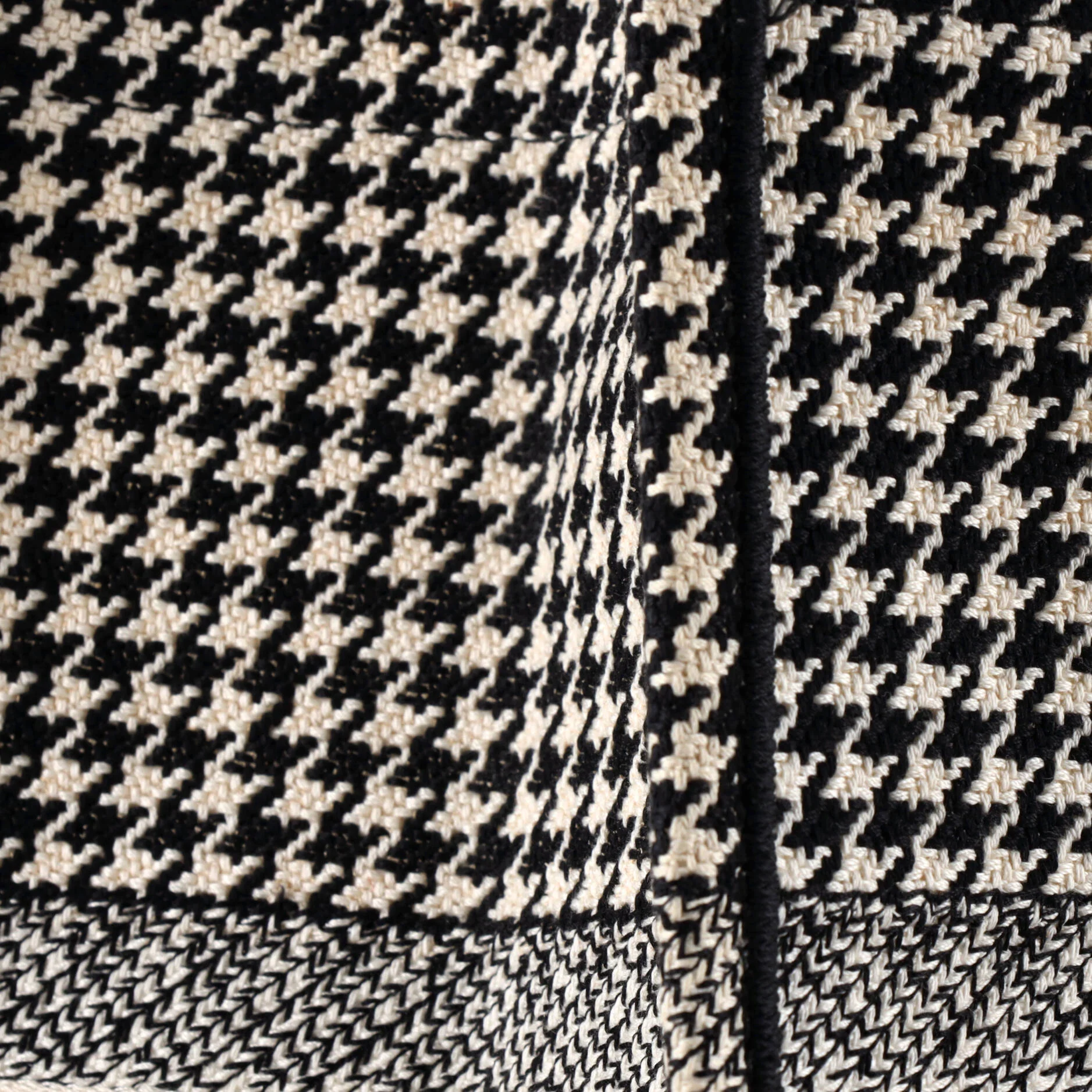 Book Tote Houndstooth Canvas Large - Image 6