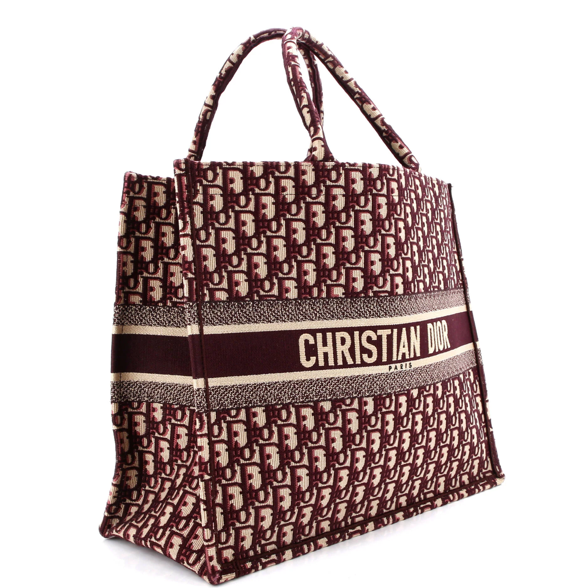 Book Tote Oblique Canvas Large - Image 2