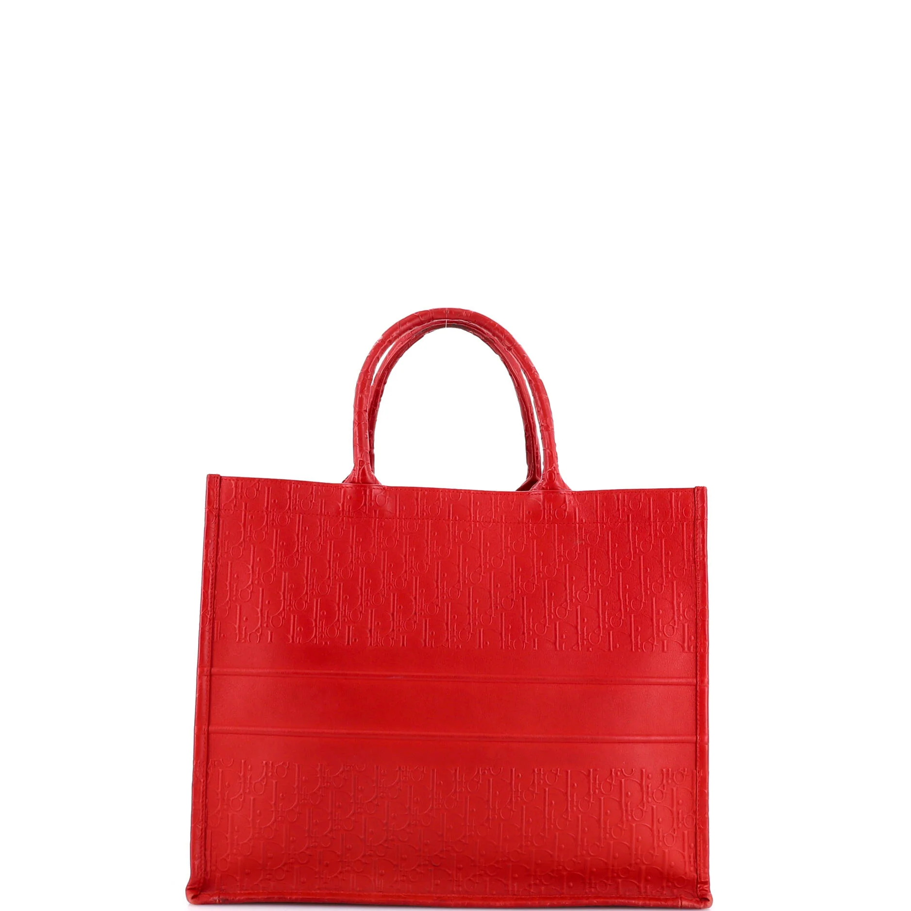 Book Tote Oblique Embossed Calfskin Large - Image 3