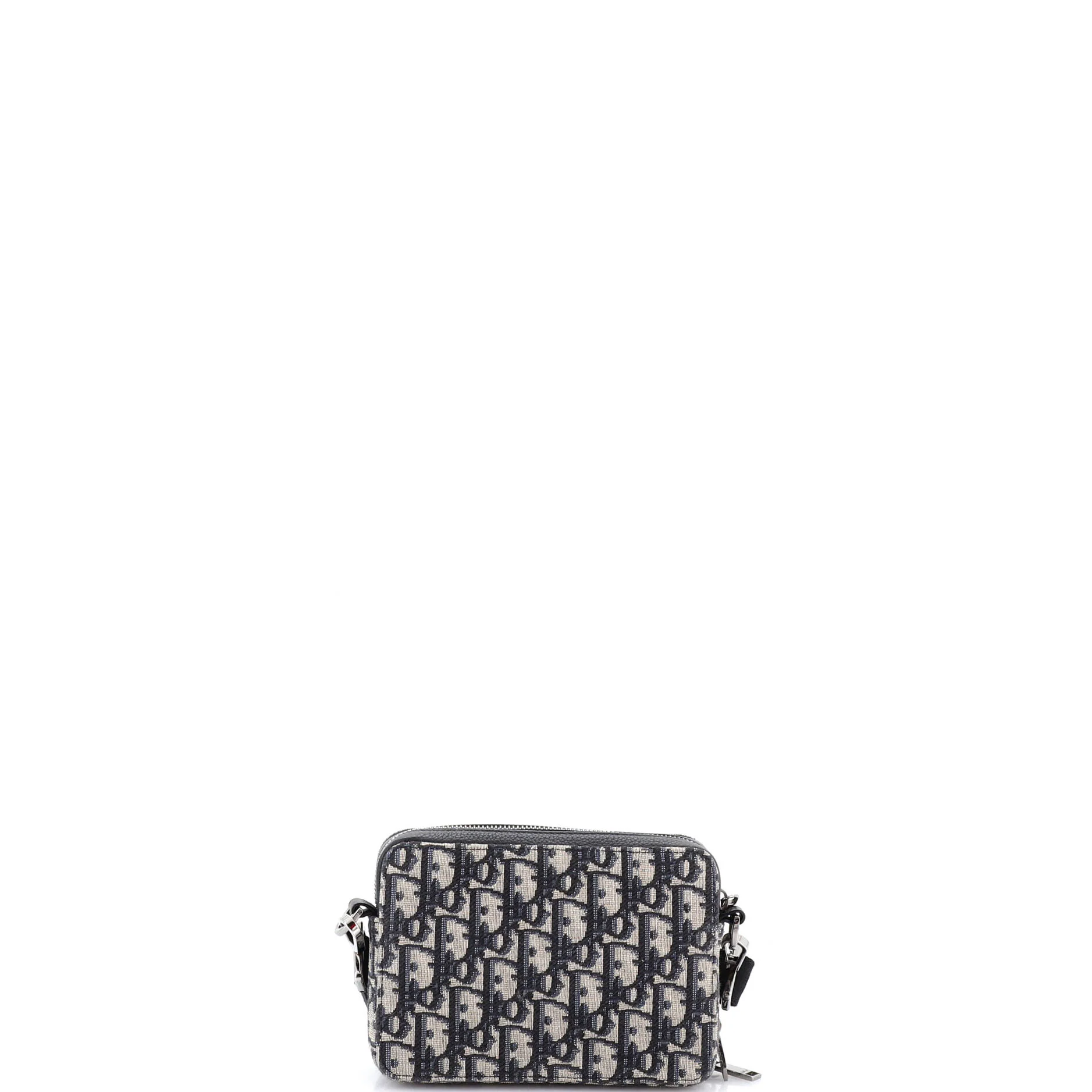Double Zip Crossbody Pouch Oblique Canvas - Image 3