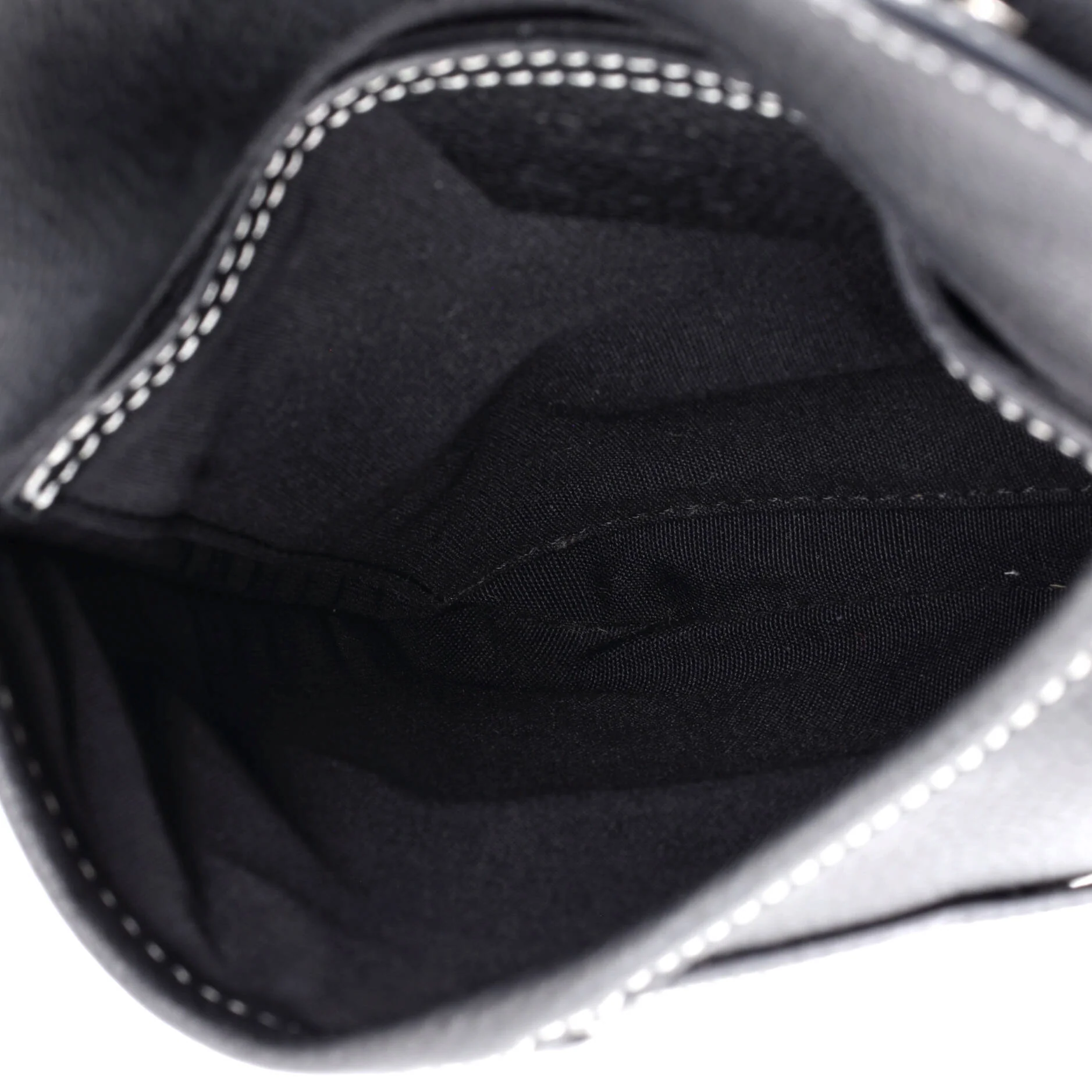 KAWS Saddle Flat Messenger Bag Leather with Applique - Image 5