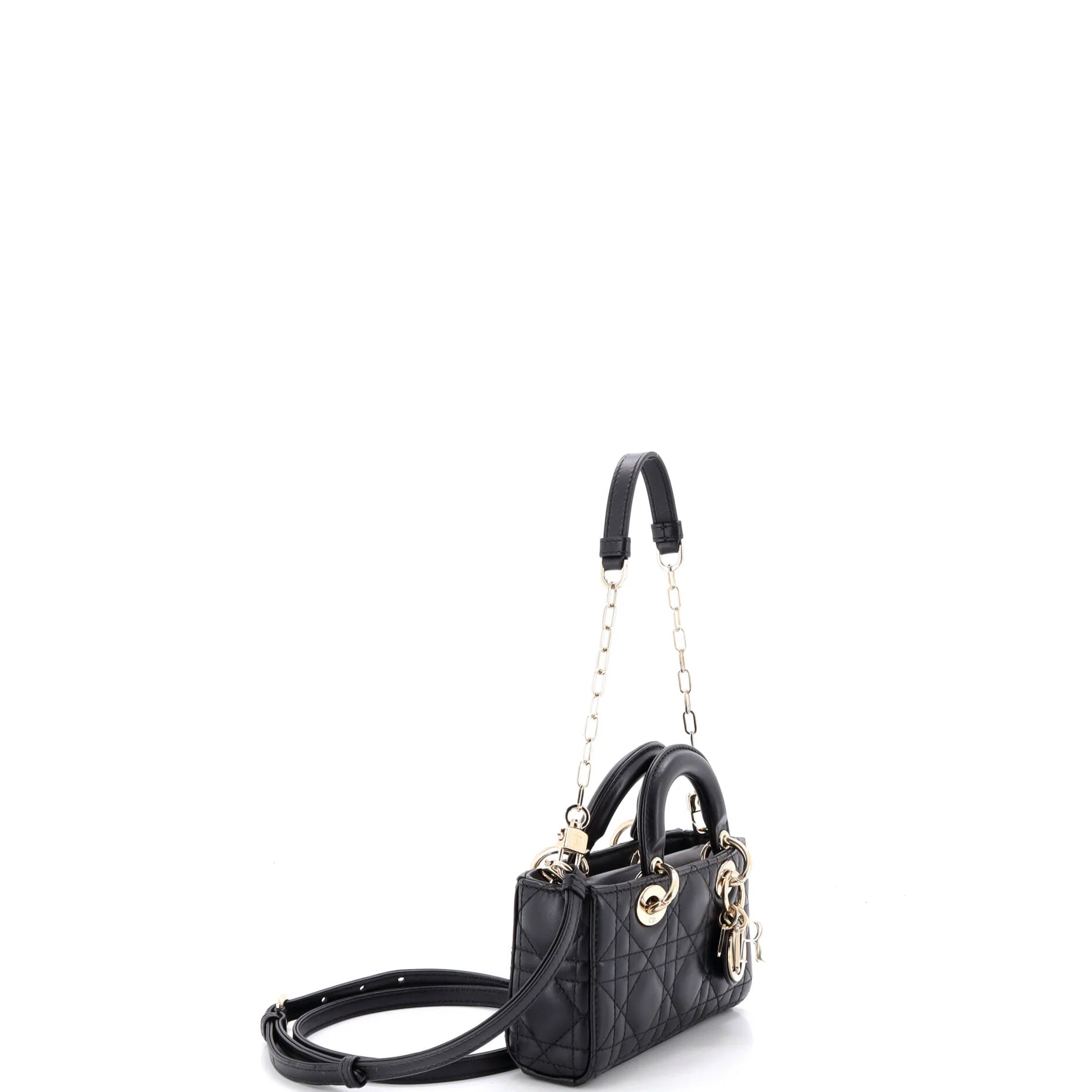 Lady D-Joy Bag Cannage Quilt Lambskin Micro - Image 2