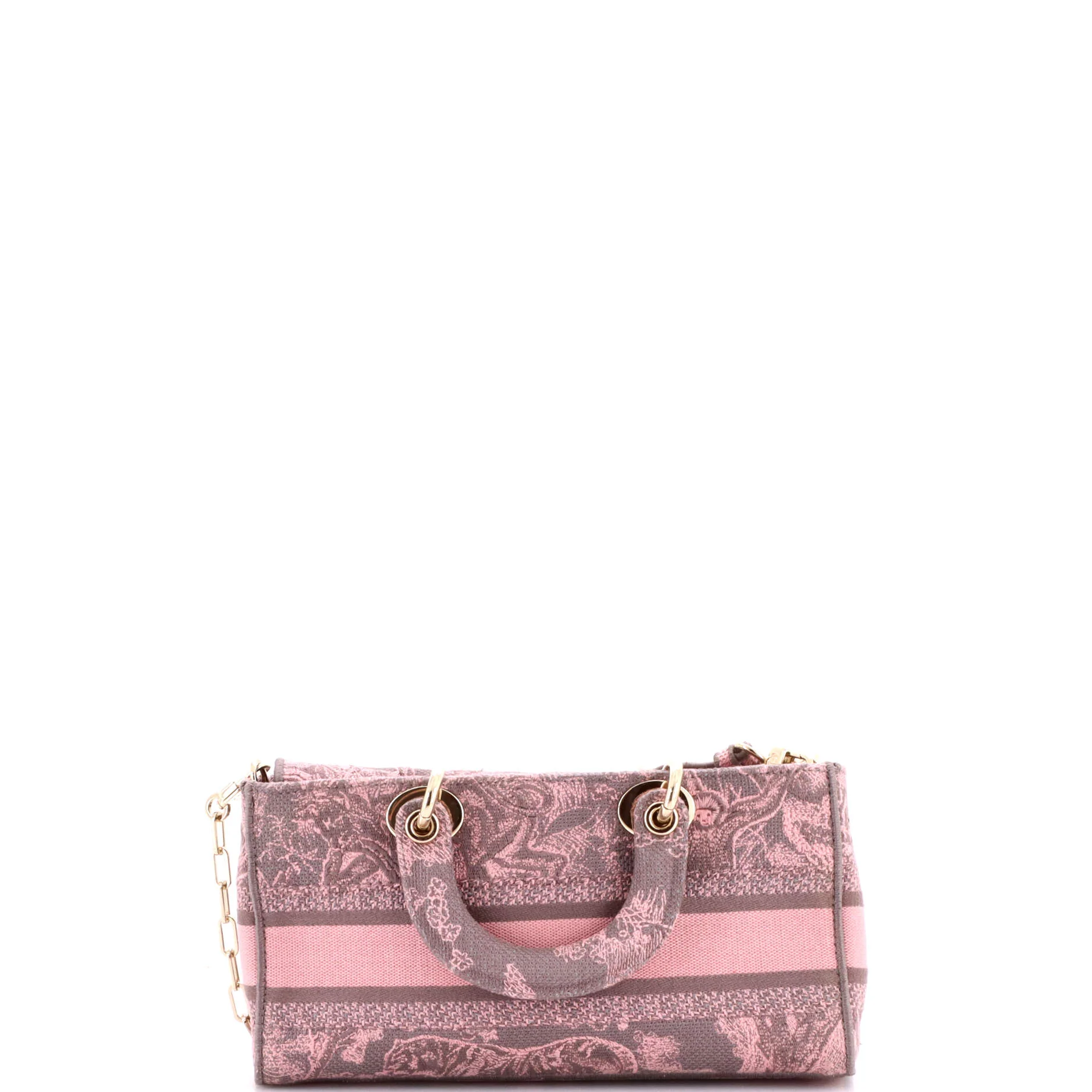 Lady D-Joy Bag Embroidered Canvas Medium - Image 3