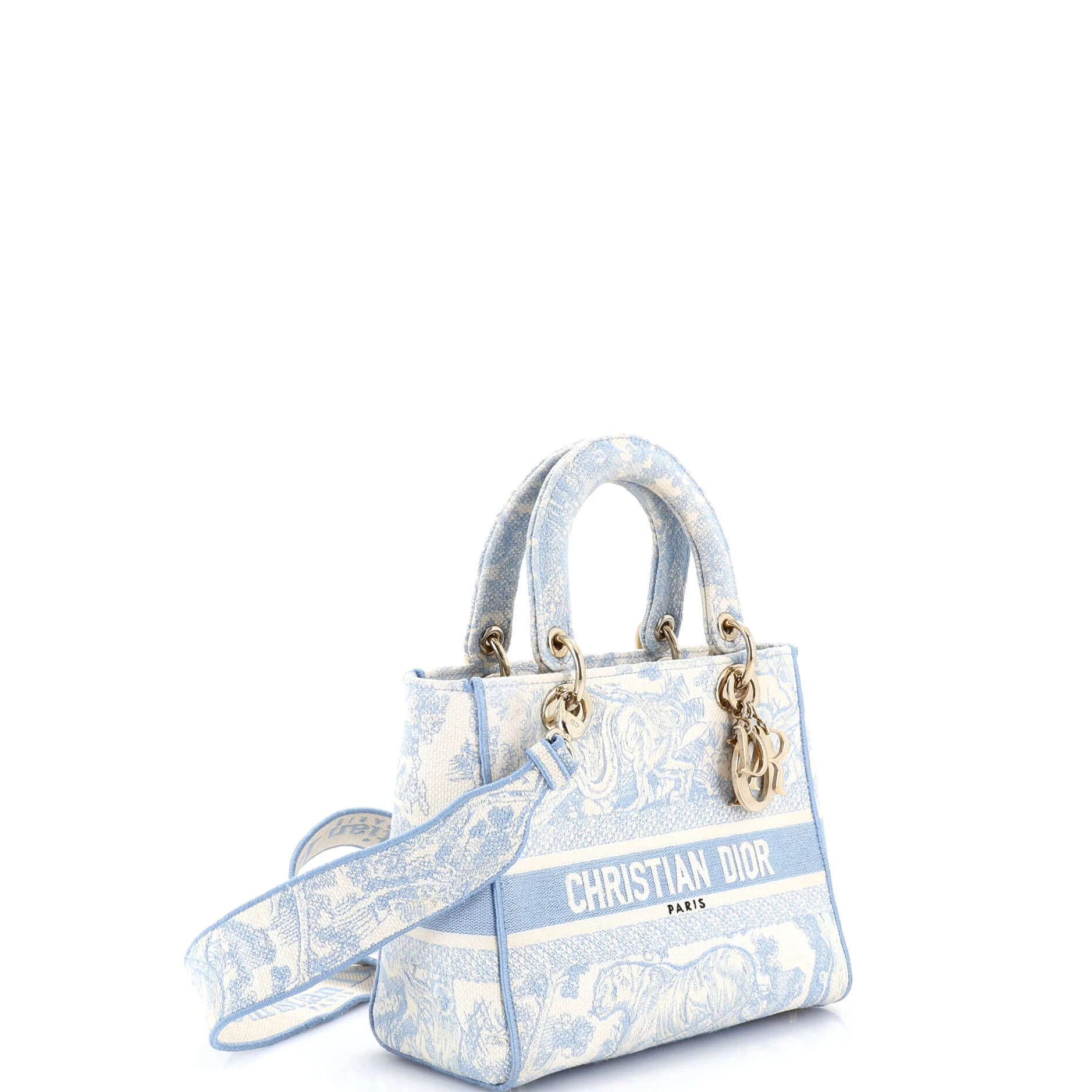 Lady D-Lite Bag Embroidered Canvas Medium - Image 2