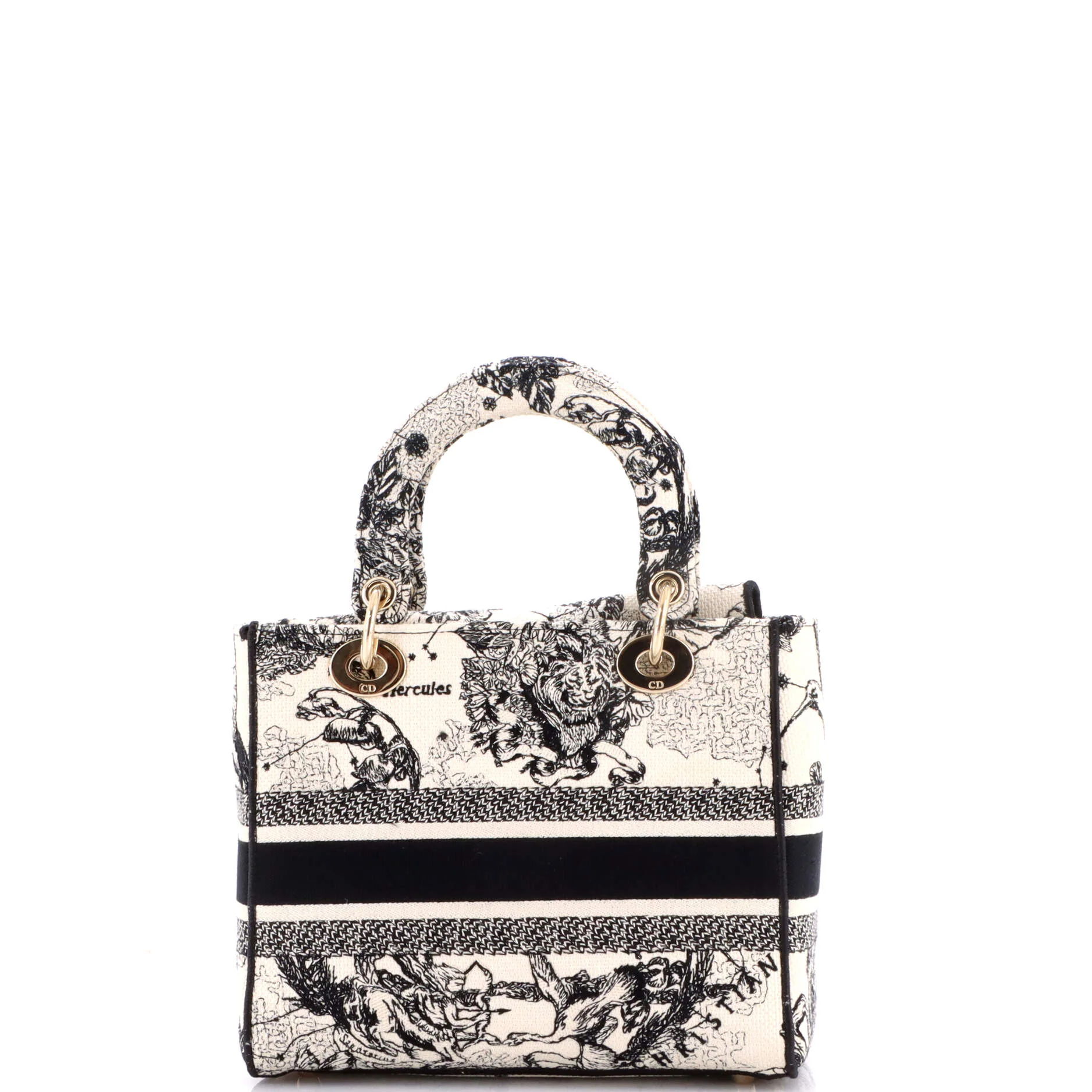 Lady D-Lite Bag Embroidered Canvas Medium - Image 3