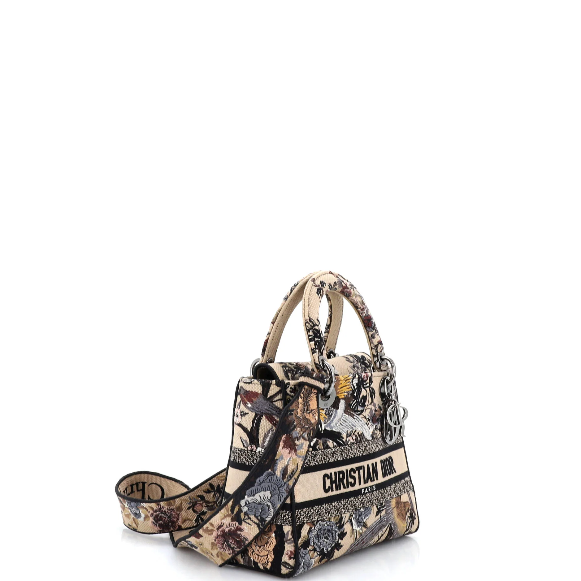 Lady D-Lite Bag Embroidered Canvas Medium - Image 2