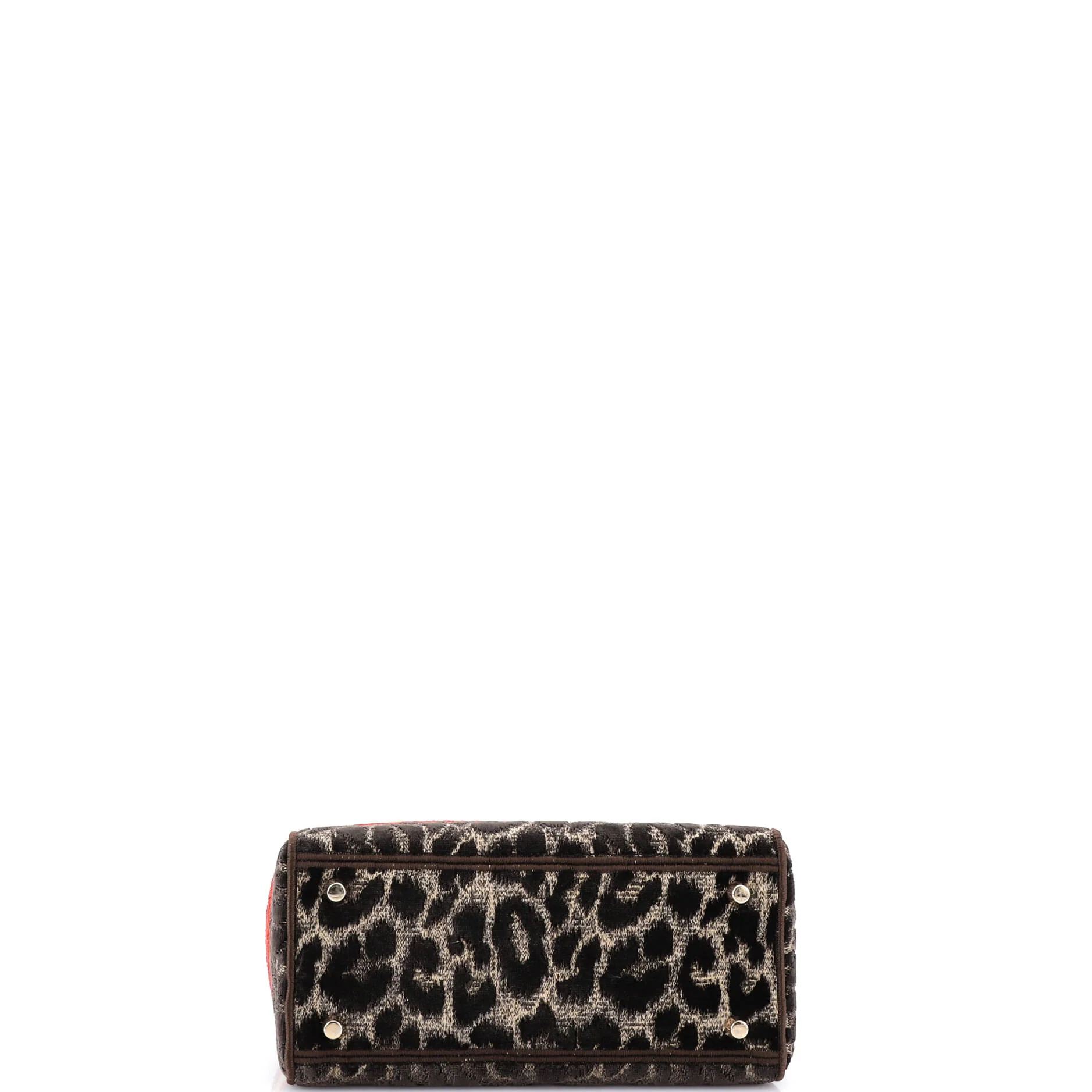 Lady D-Lite Bag Mizza Embroidered Velvet Medium - Image 4
