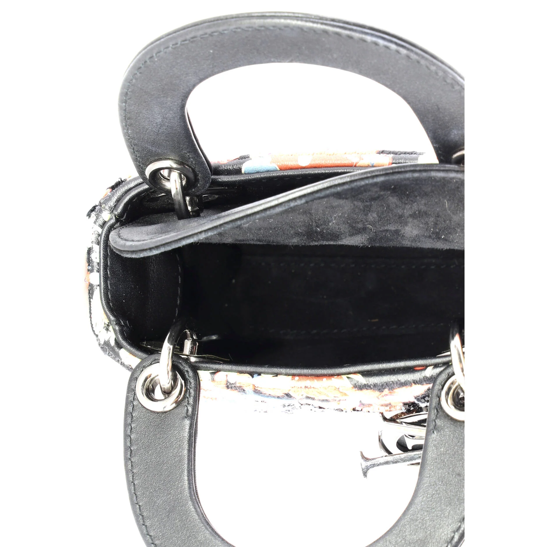 Lady Dior Bag Beaded Embroidered Leather Micro - Image 5