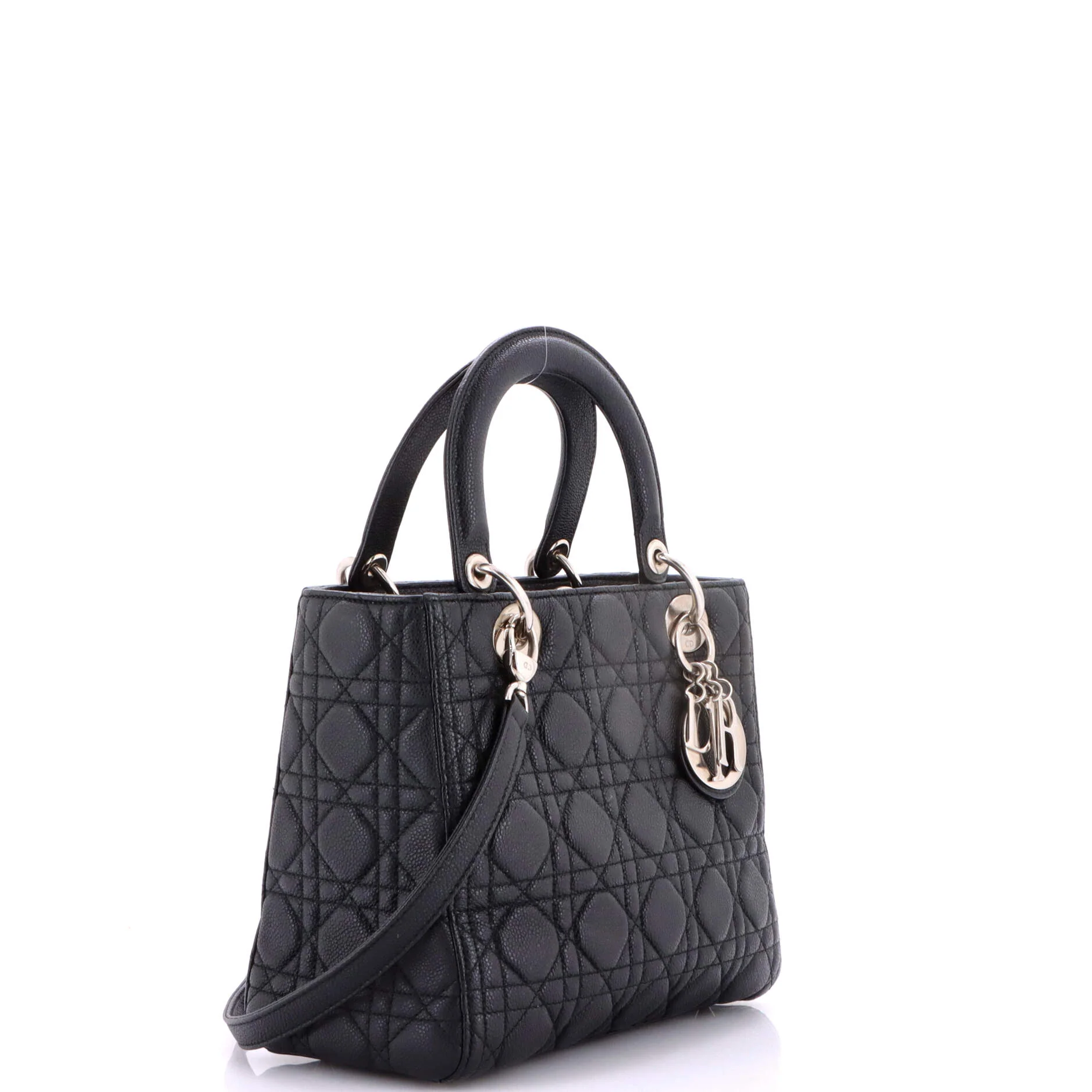Lady Dior Bag Cannage Quilt Grained Calfskin Medium - Image 2