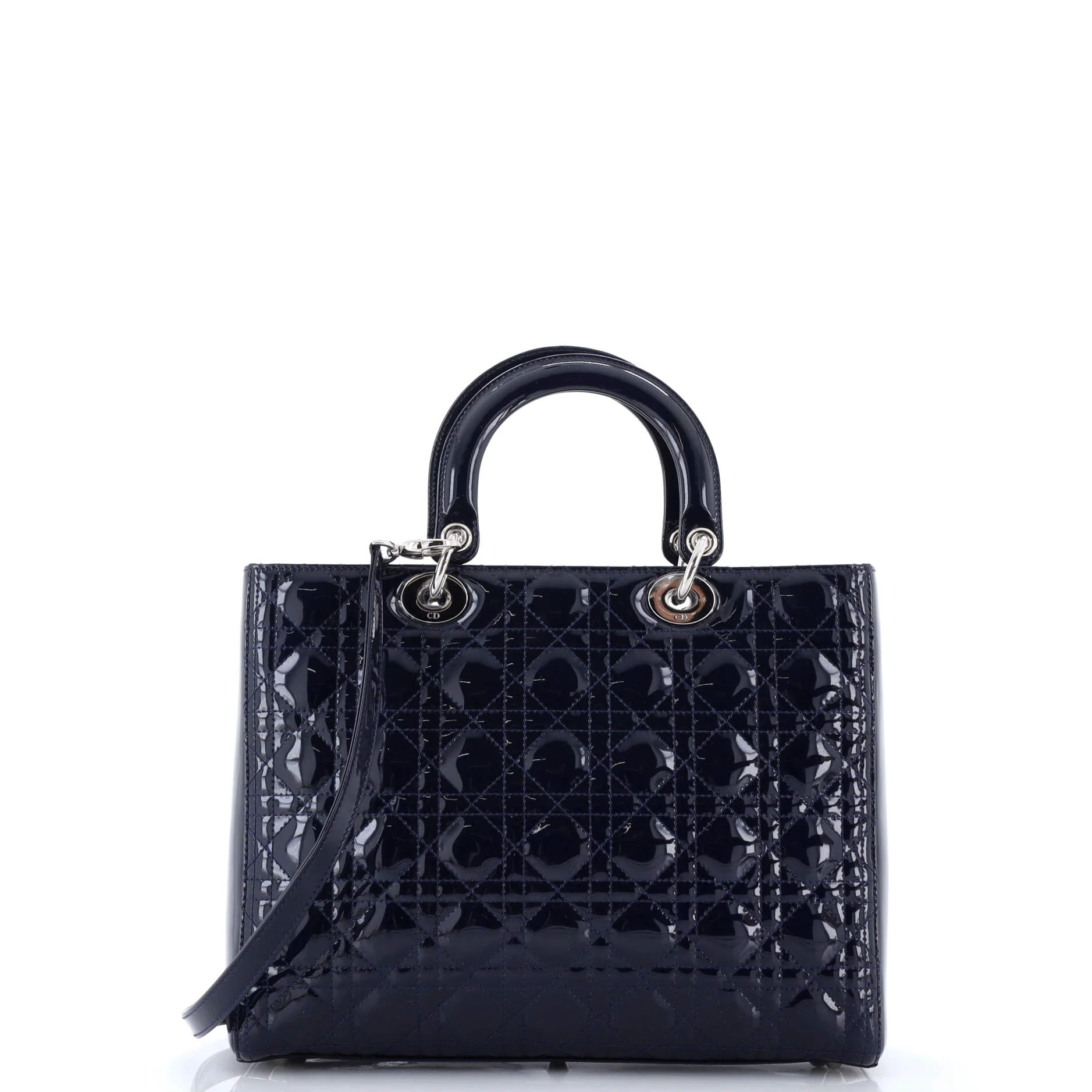Lady Dior Bag Cannage Quilt Patent Large - Image 3
