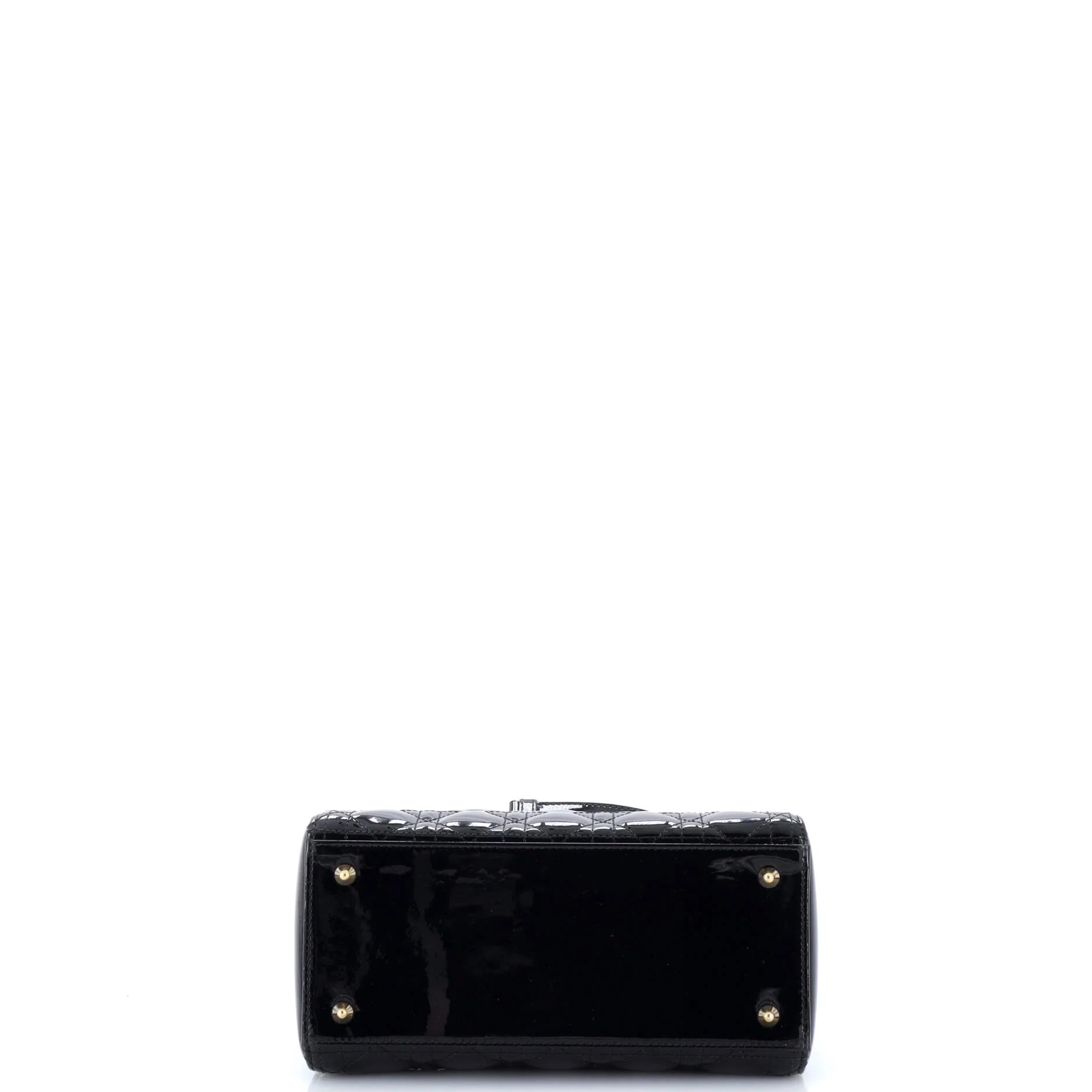 Lady Dior Bag Cannage Quilt Patent Medium - Image 4