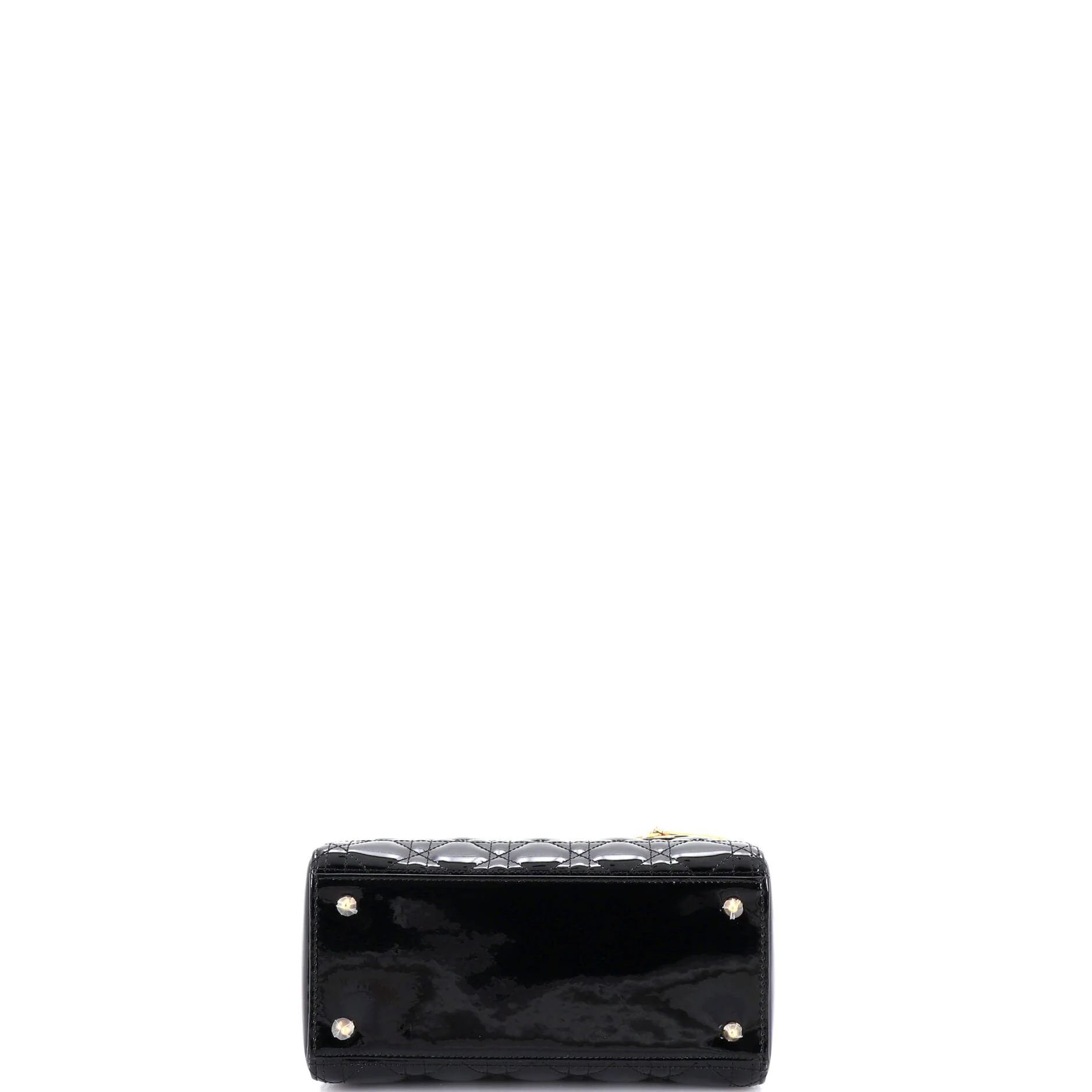 Lady Dior Bag Cannage Quilt Patent Medium - Image 4