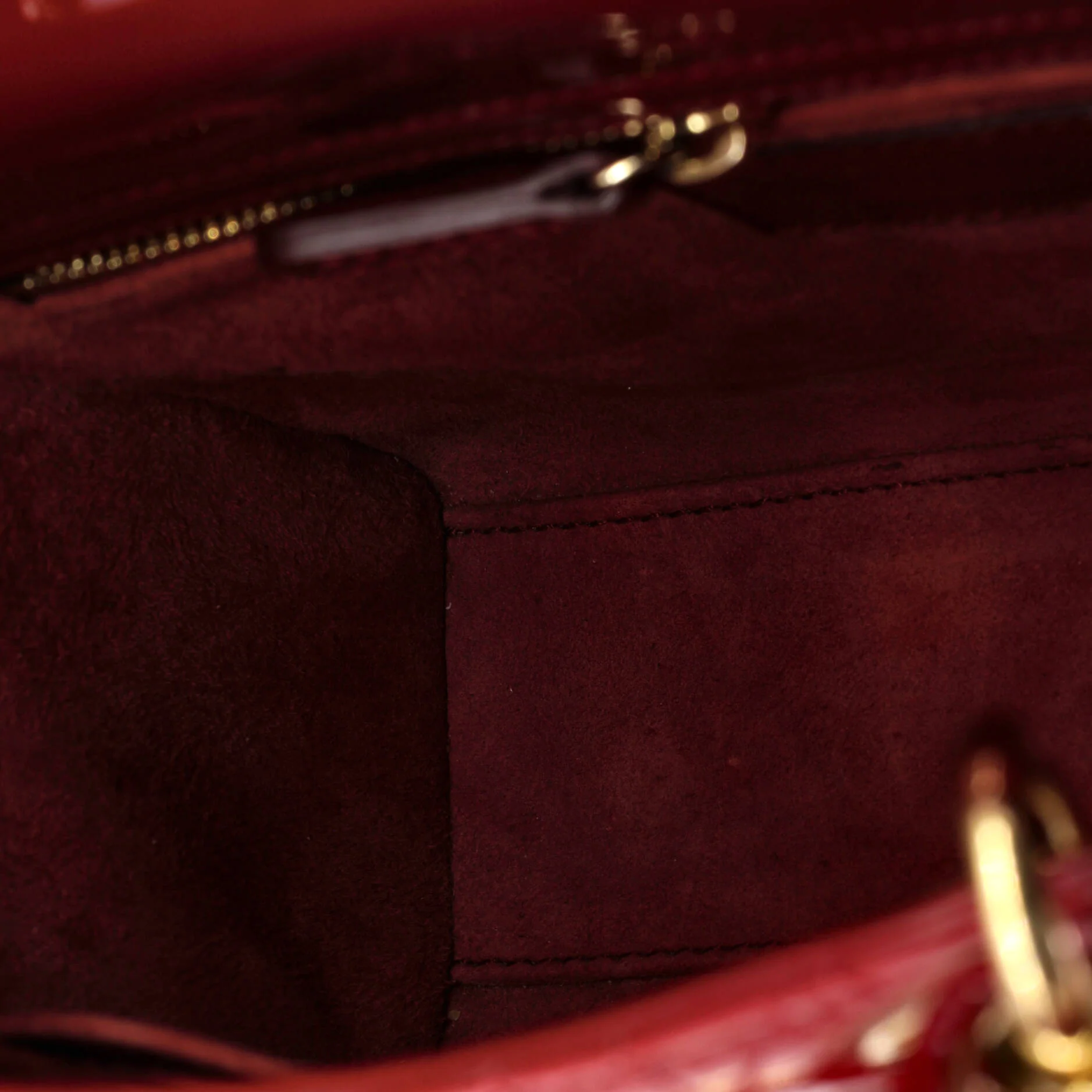Lady Dior Bag Cannage Quilt Patent Small - Image 5