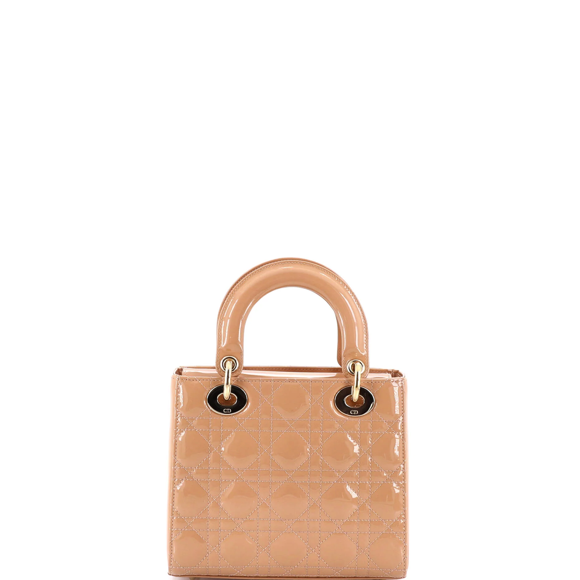Lady Dior Bag Cannage Quilt Patent Small - Image 3