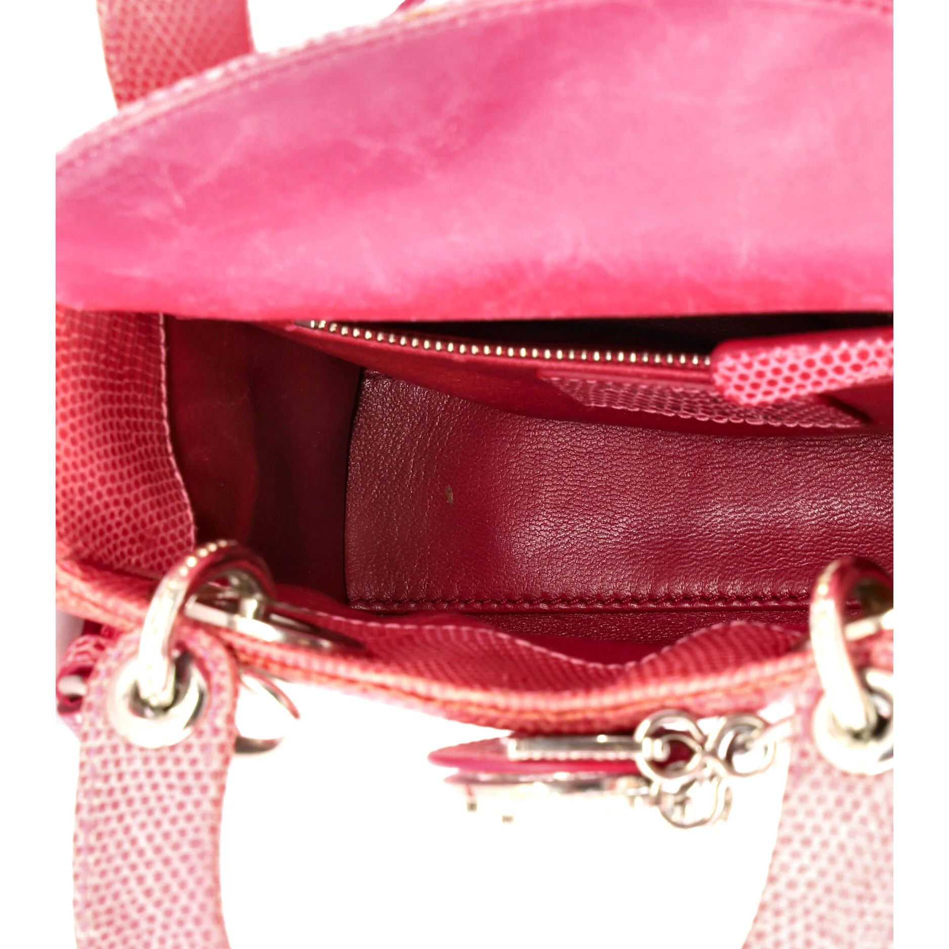 Lady Dior Bag Lizard with Crystal Charms Mini - Image 5