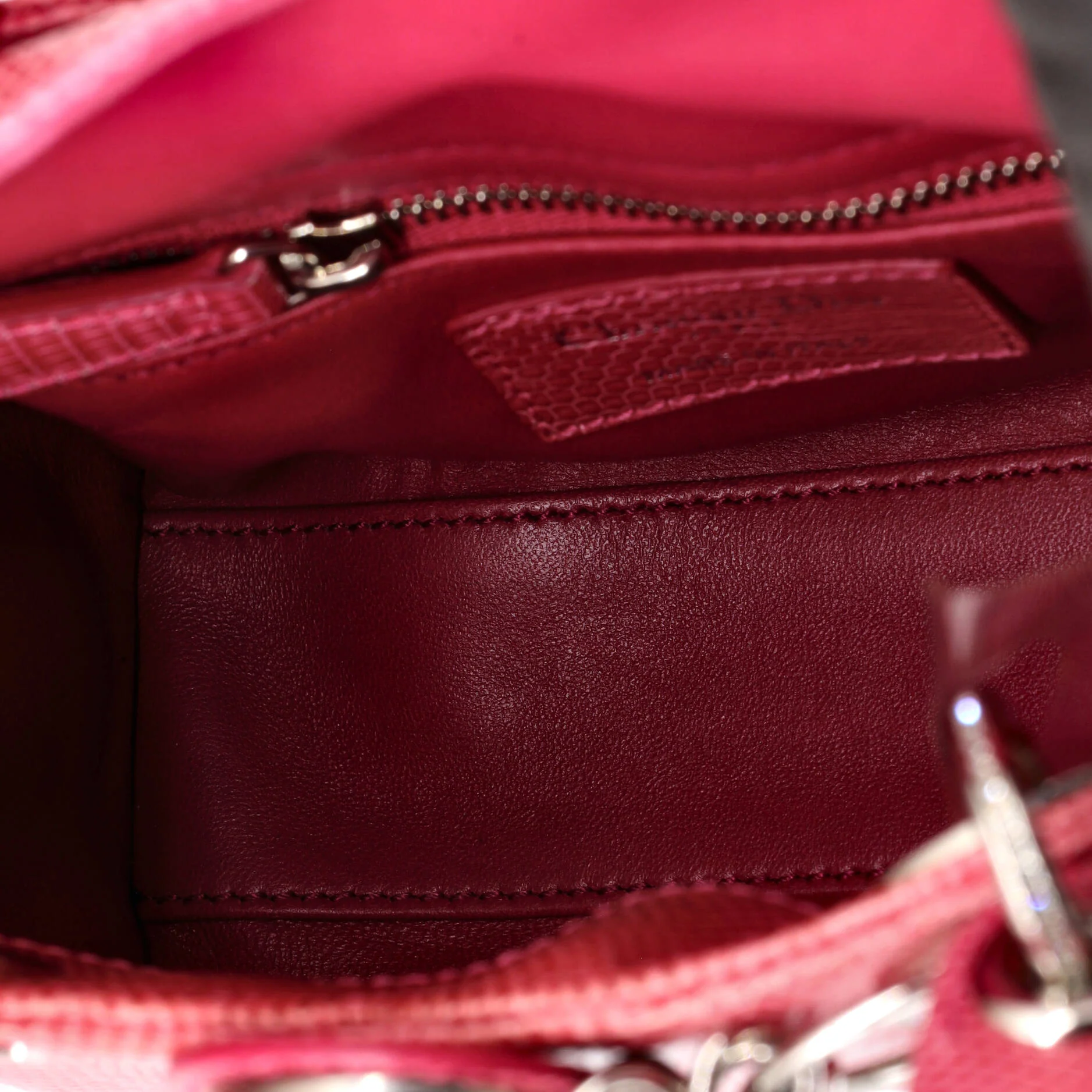 Lady Dior Bag Lizard with Crystal Charms Mini - Image 5