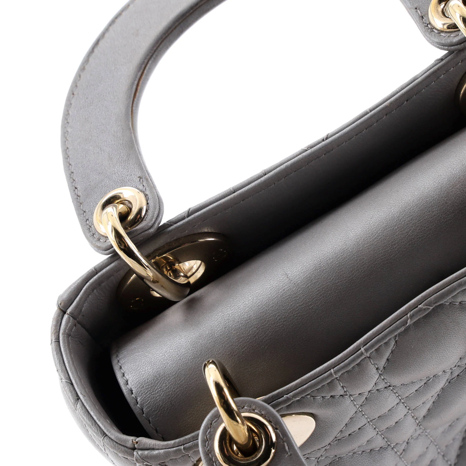 Lady Dior Chain Bag Cannage Quilt Lambskin Mini - Image 7
