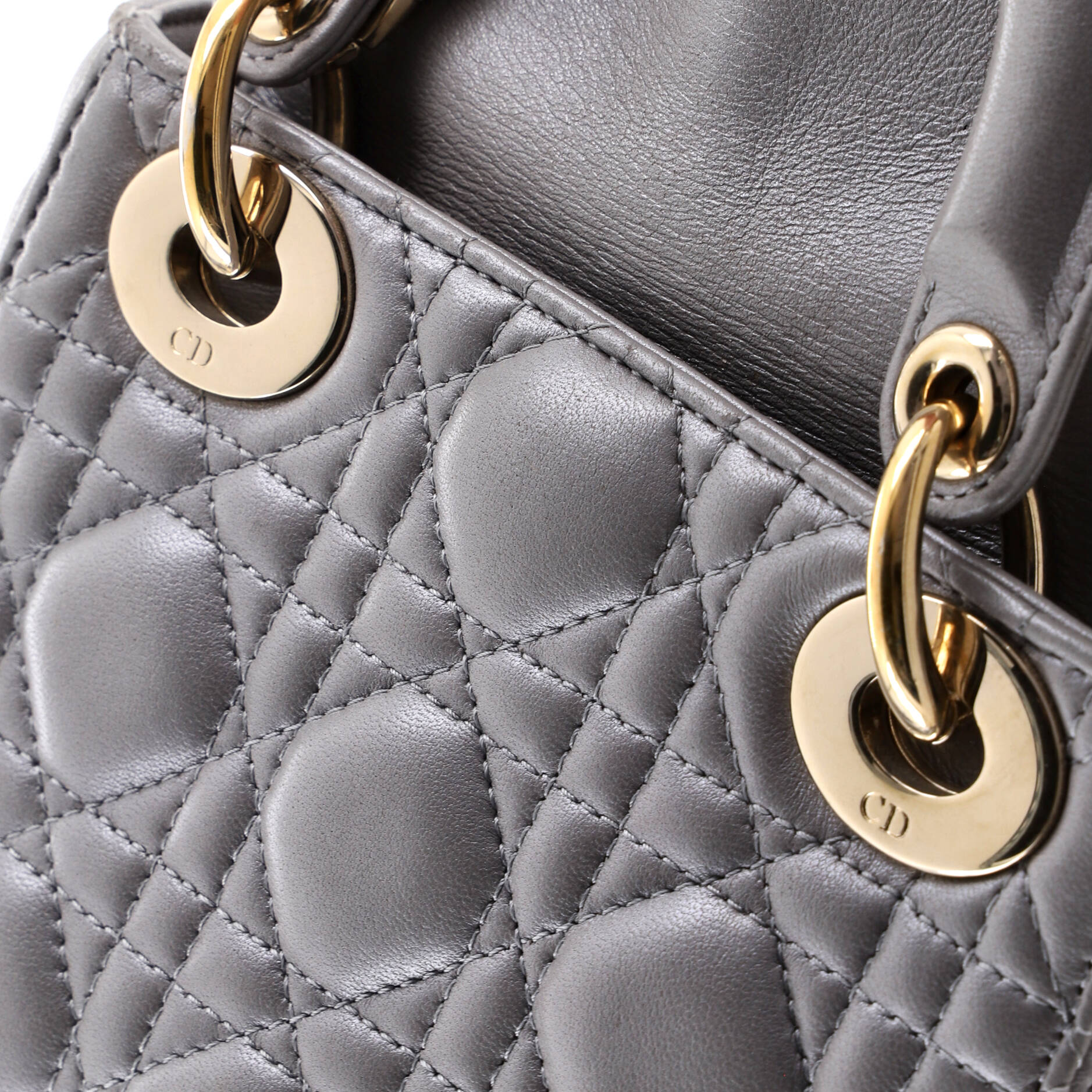 Lady Dior Chain Bag Cannage Quilt Lambskin Mini - Image 6