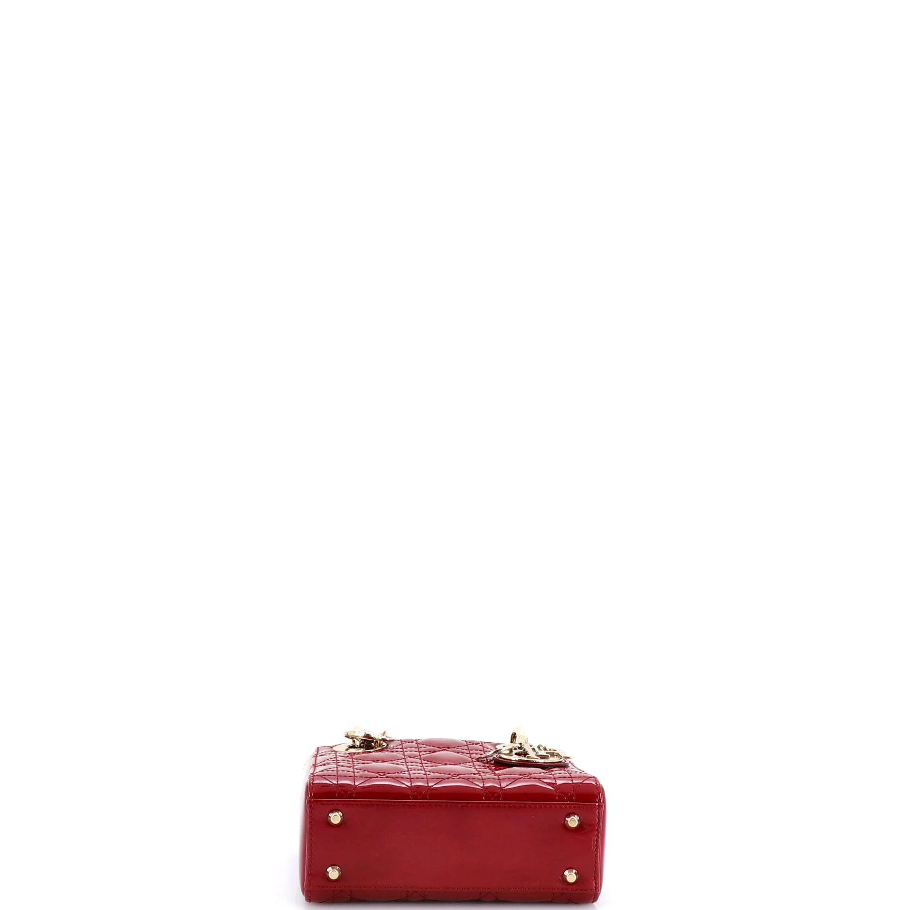 Lady Dior Chain Bag Cannage Quilt Patent Mini - Image 4
