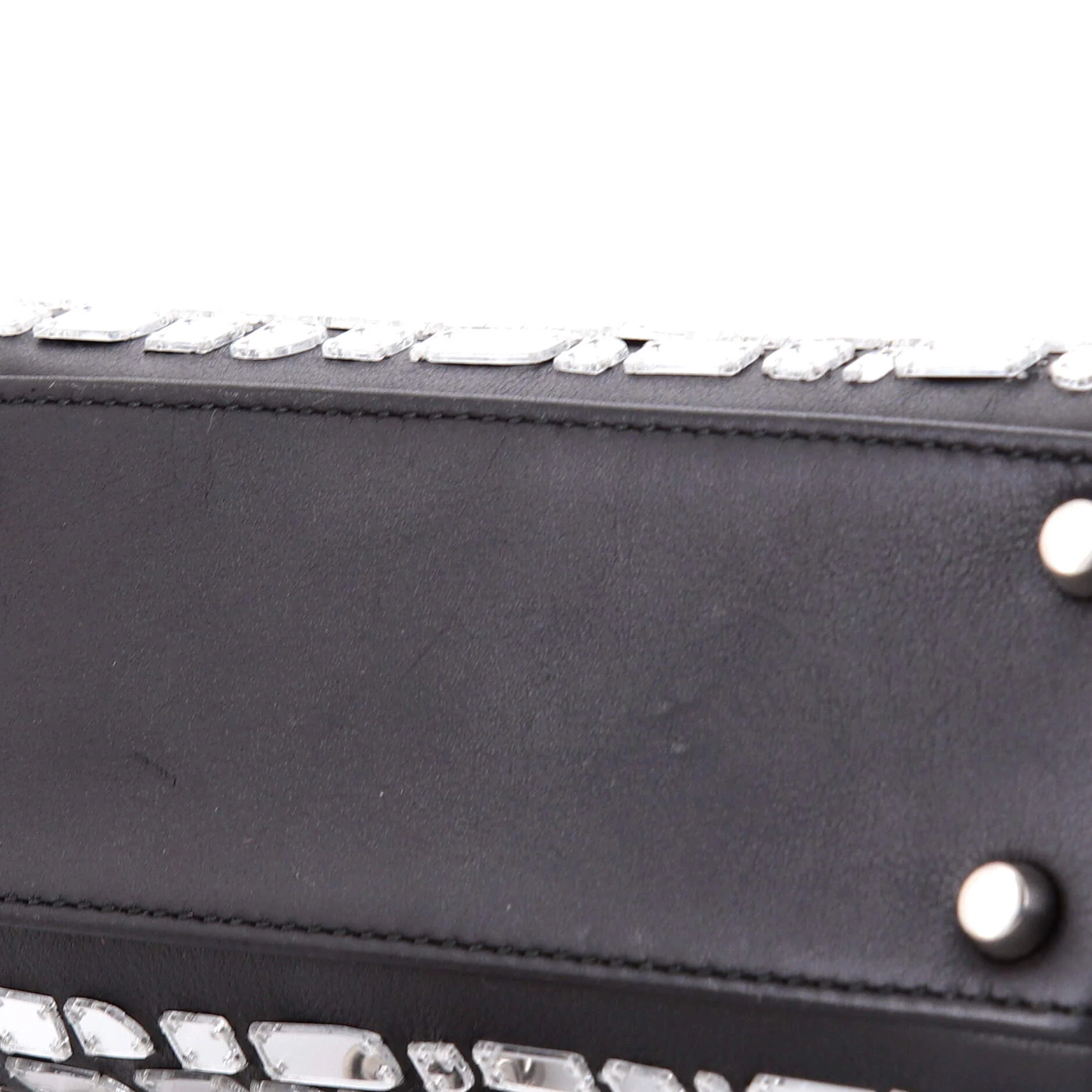 Lady Dior Chain Bag Leather and Mirror Mosaic Mini - Image 6