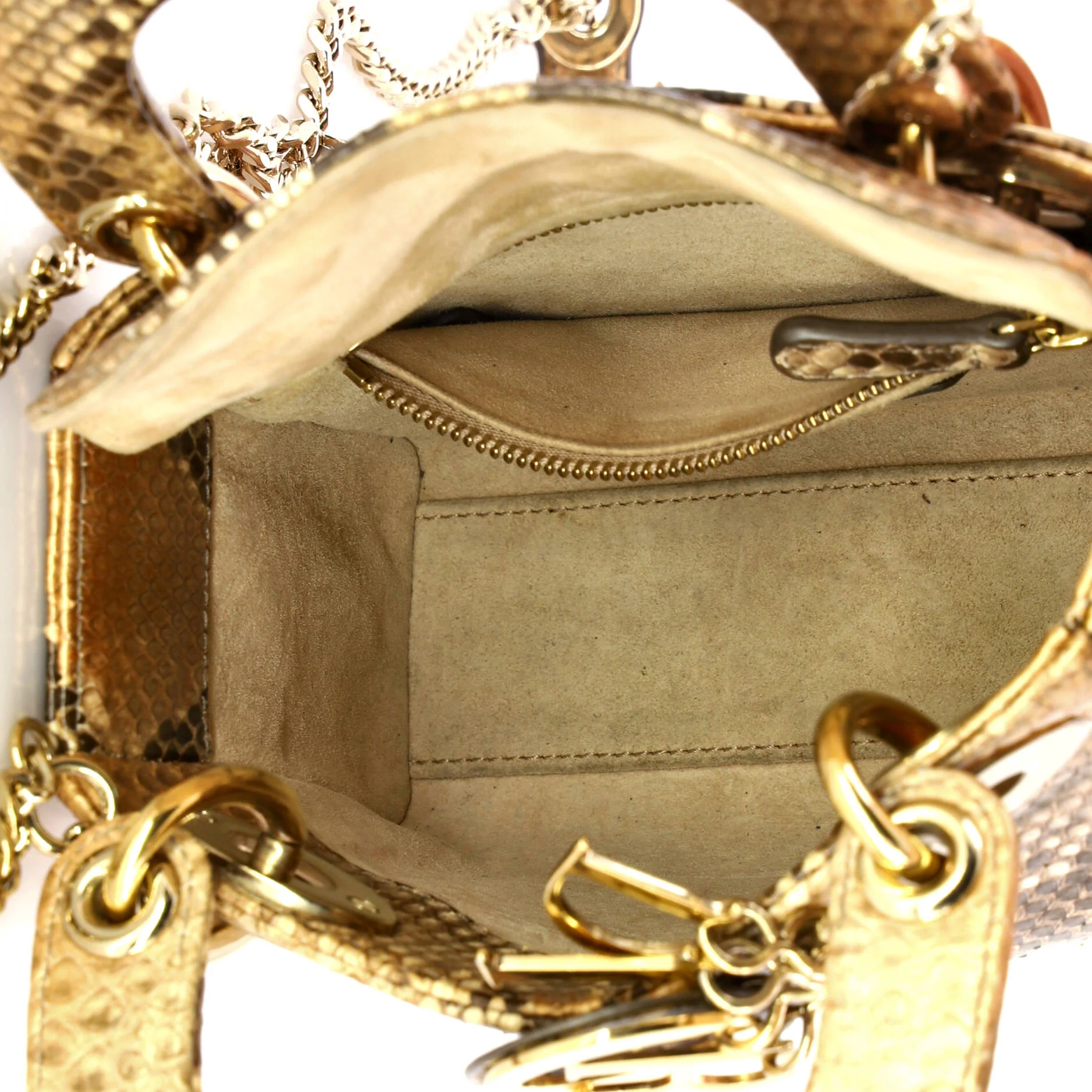 Lady Dior Chain Bag Python Mini - Image 5