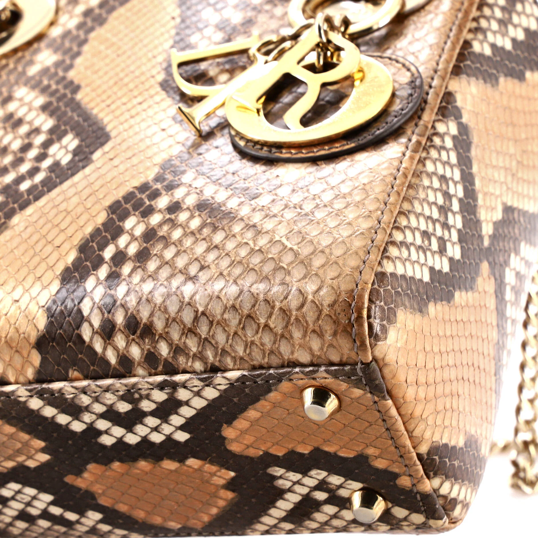 Lady Dior Chain Bag Python Mini - Image 6