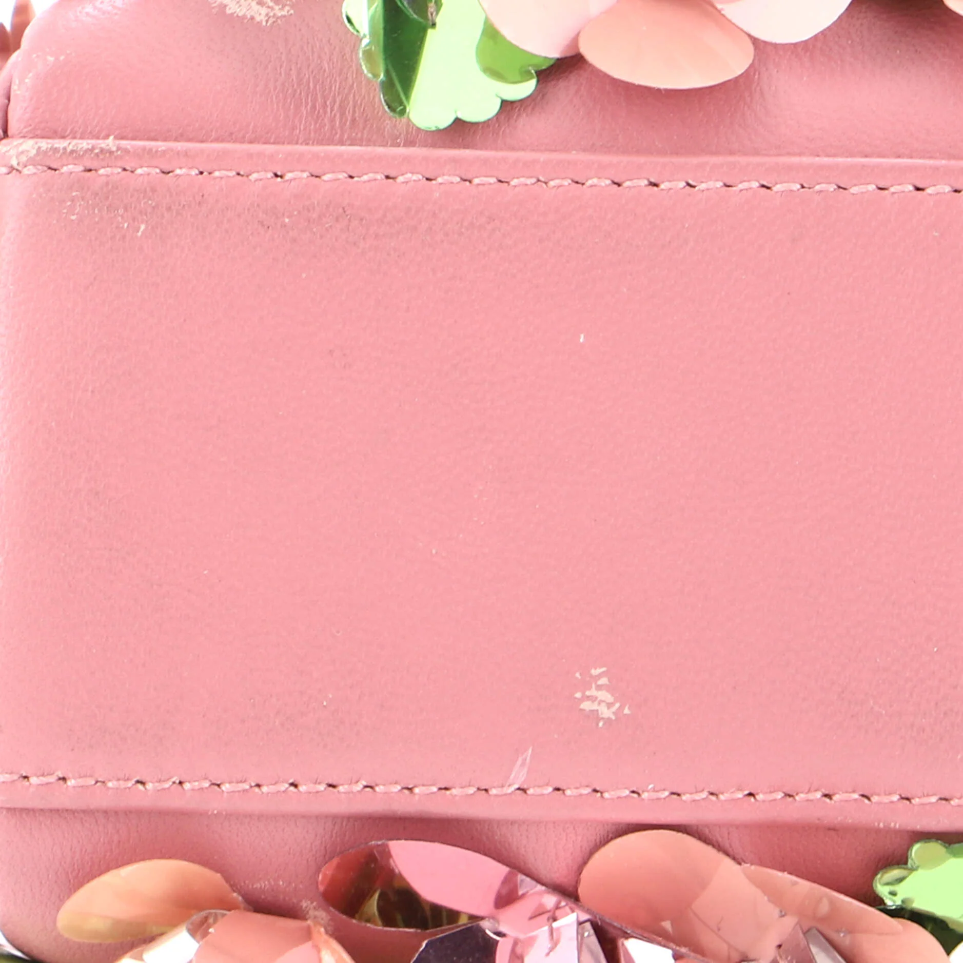 Lady Dior Flower Charm Bag Embellished Leather Mini - Image 6